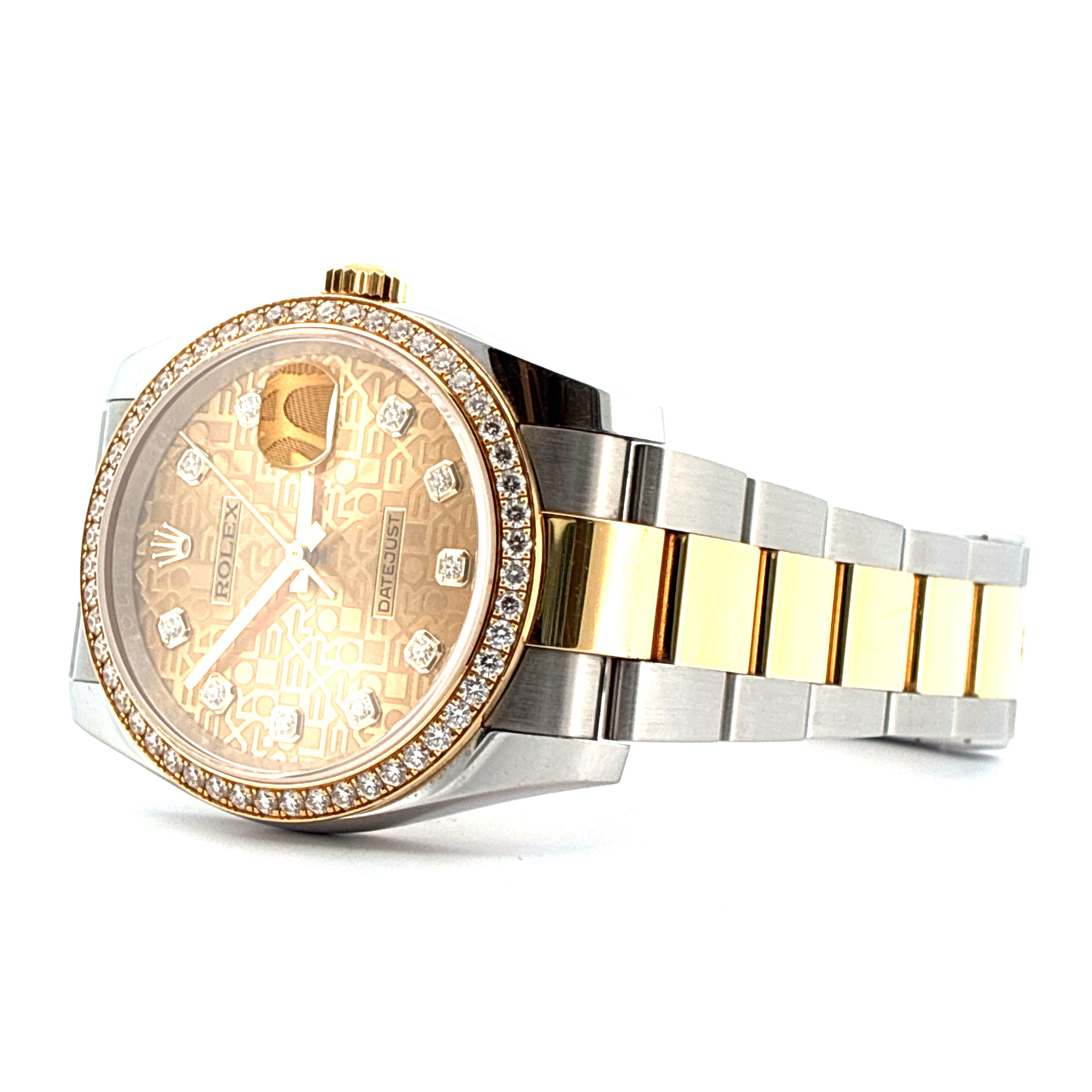 Datejust 36 / orig. invoice / Bicolor / factory set bezel / Full-Set 2019