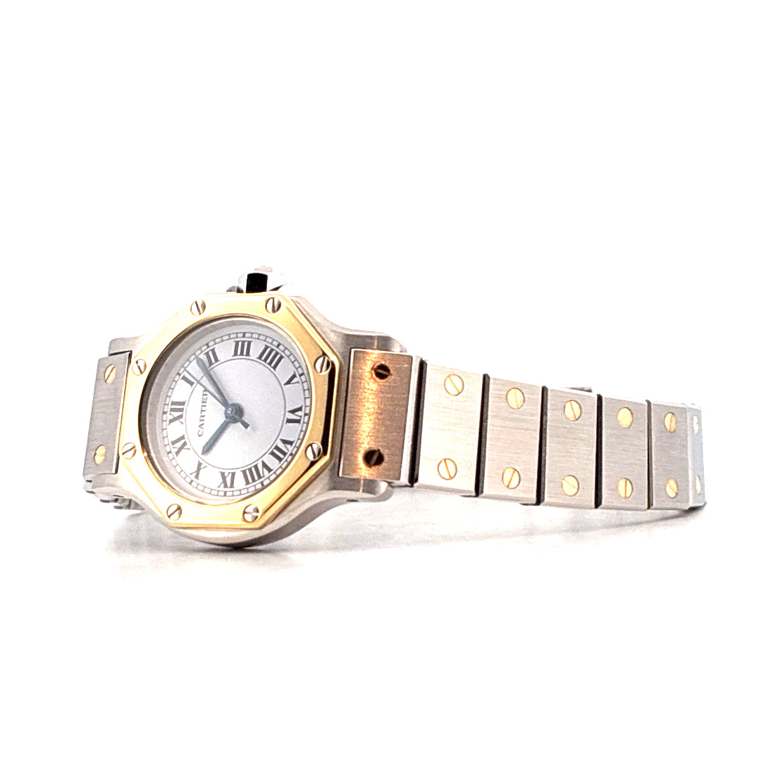 Santos Octagon Automatic / 25mm / Top Zustand / Full Set (1988)