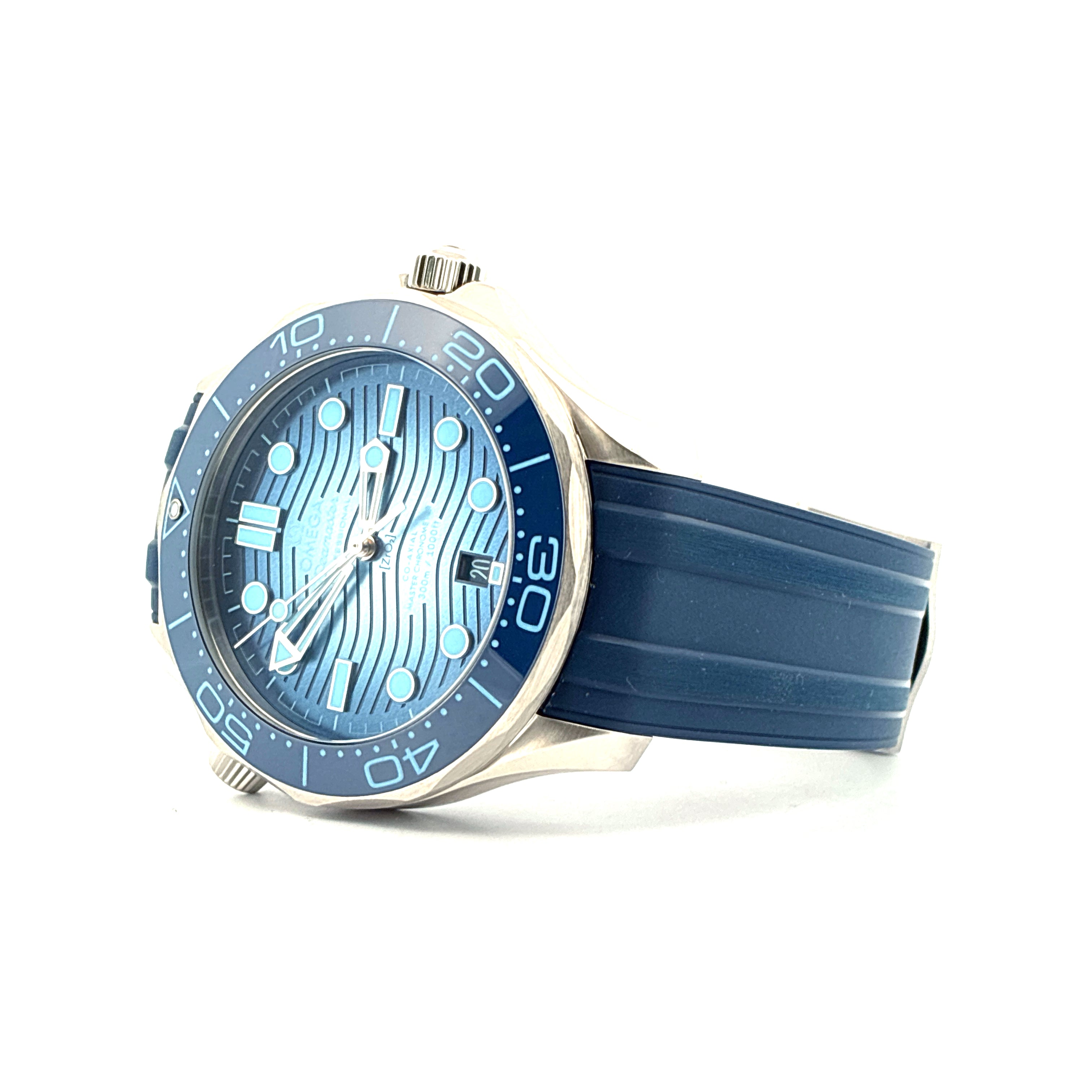 Omega - Seamaster Diver 300 M Co-axial Summer Blue Seamaster / Ice Dial / Like New / Full-Set / 2025 - [product_sku]