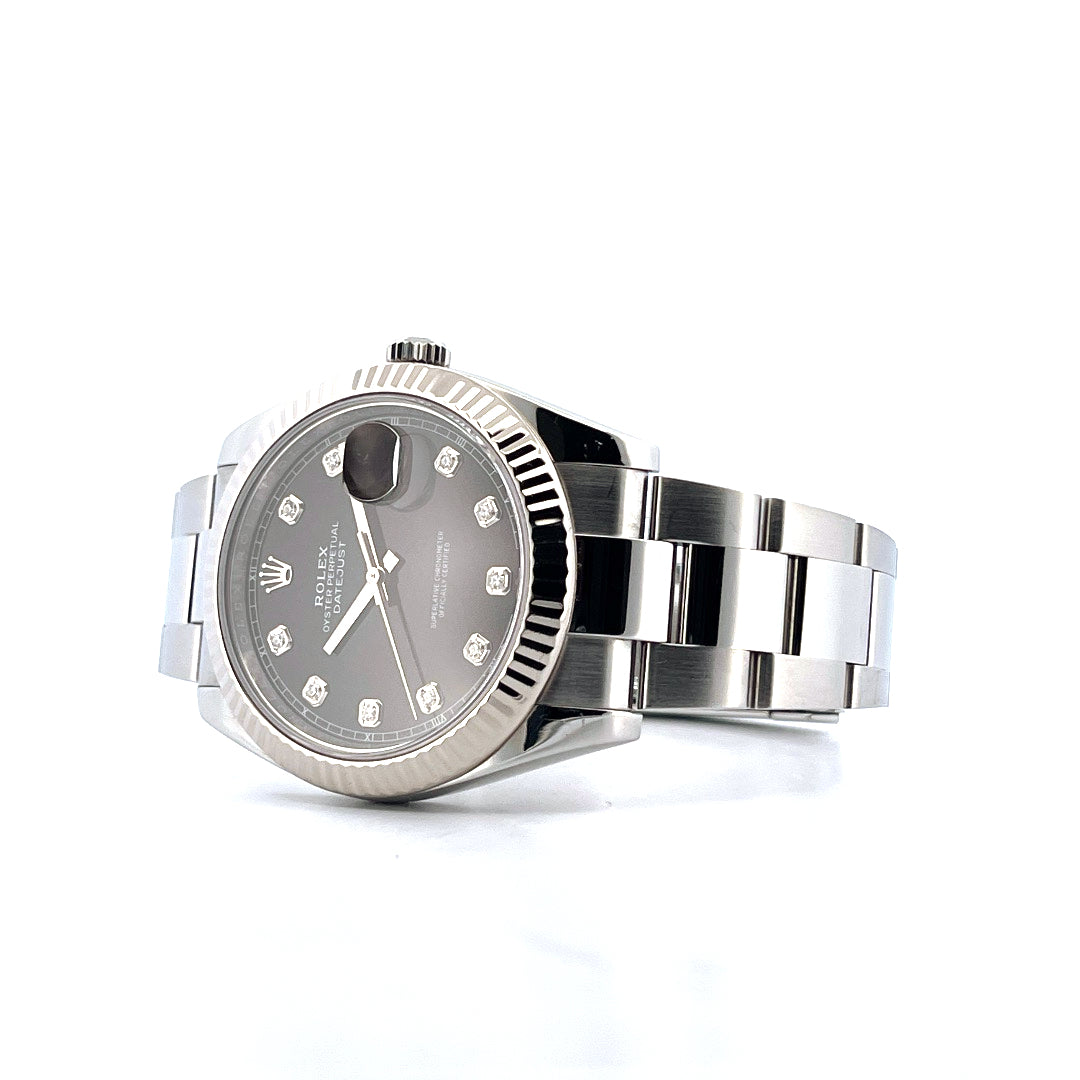 Rolex - Datejust 41 Black Dial / Diamond Indices (2020) - [product_sku]