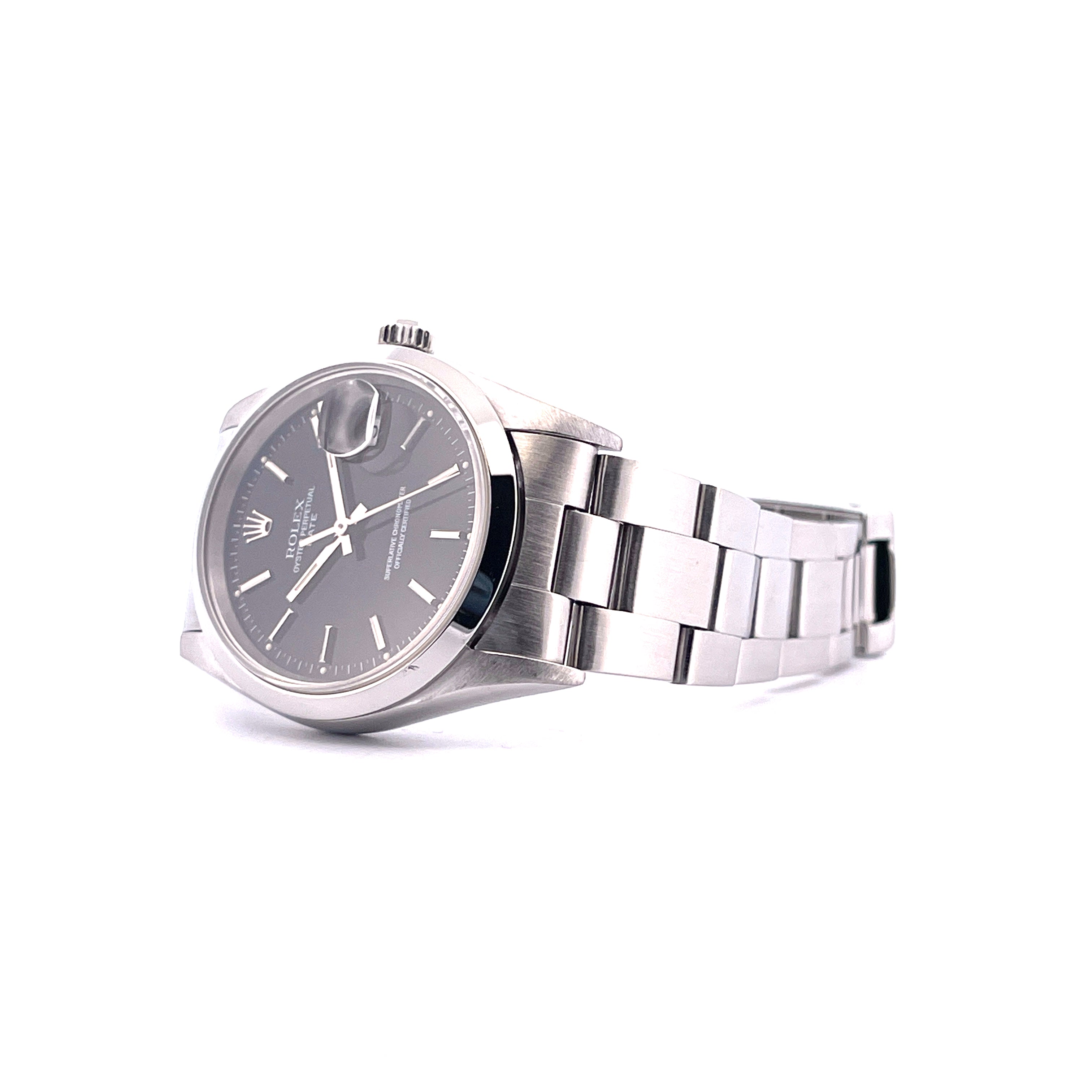 Oyster Perpetual Date 15200 Black Dial / Full Set / Service 2025 / Year 1995