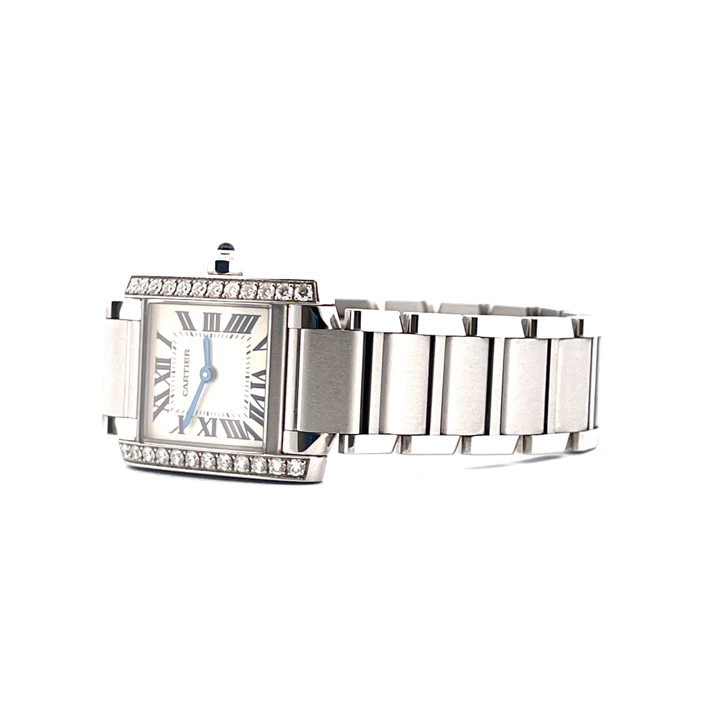 Cartier Tank Française / Edelsteinbesetzt / Full-Set / 2021