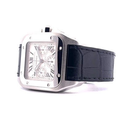 Cartier - Cartier Santos 100 Xl Chronograph (Full Set) -2008- - [product_sku]