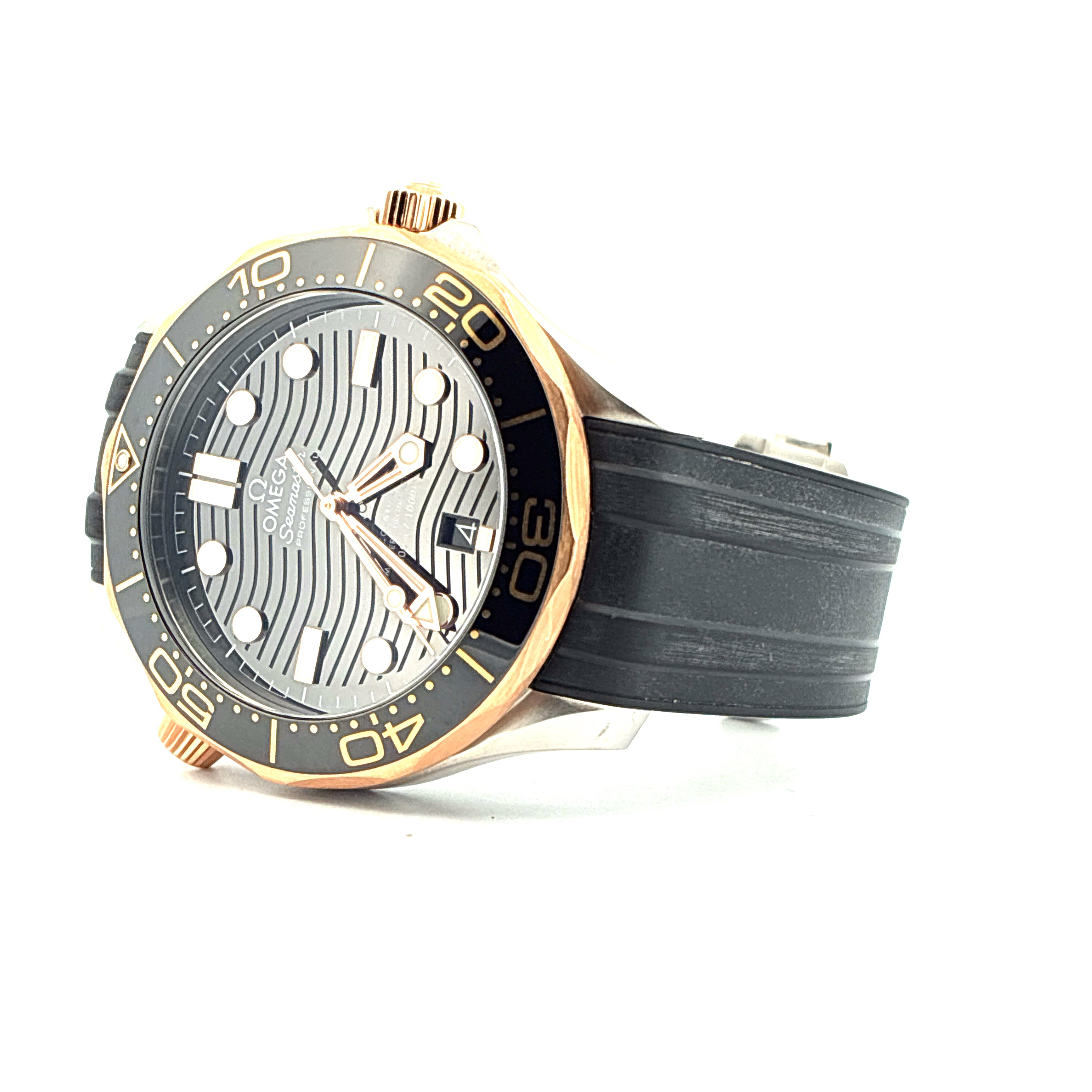 Seamaster Diver 300 M Bicolor / Rubberstrap / Second strap / Pinbuckle + Folding clasp Full-Set / 2023