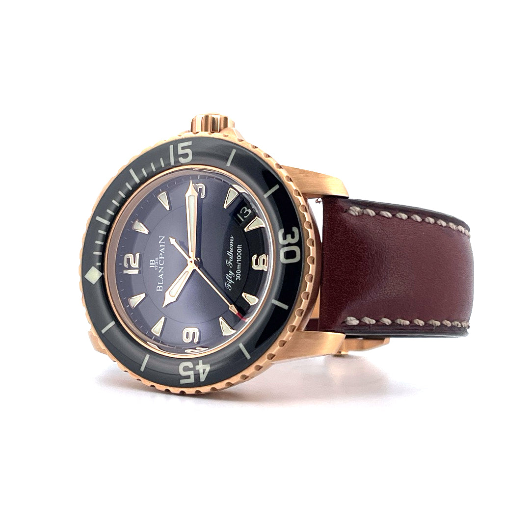 Blancpain - Fifty Fathoms 18K Rosegold Full Set / excellent condition / on stock / 2012 - [product_sku]