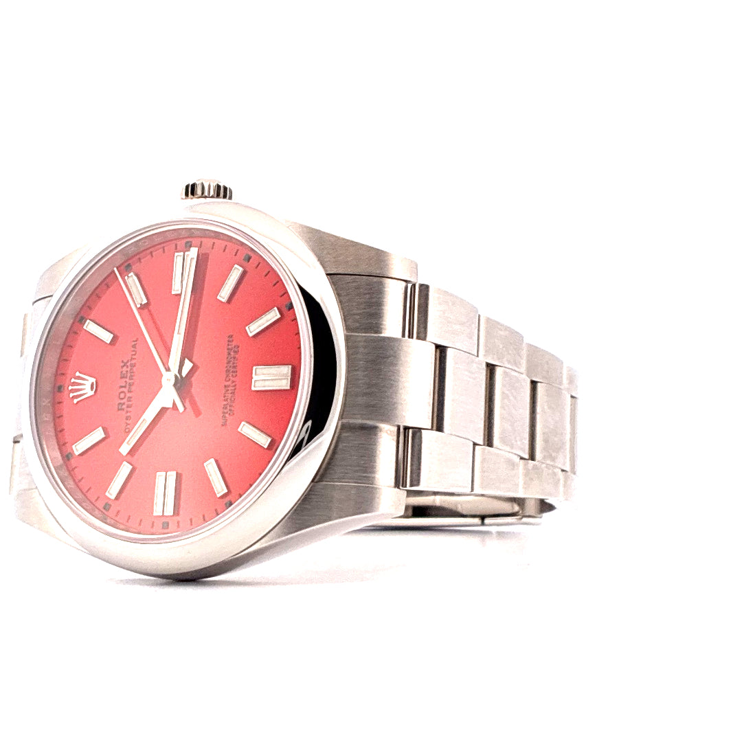 Oyster Perpetual 41 Coral Red / ungetragen / Full Set (2022)