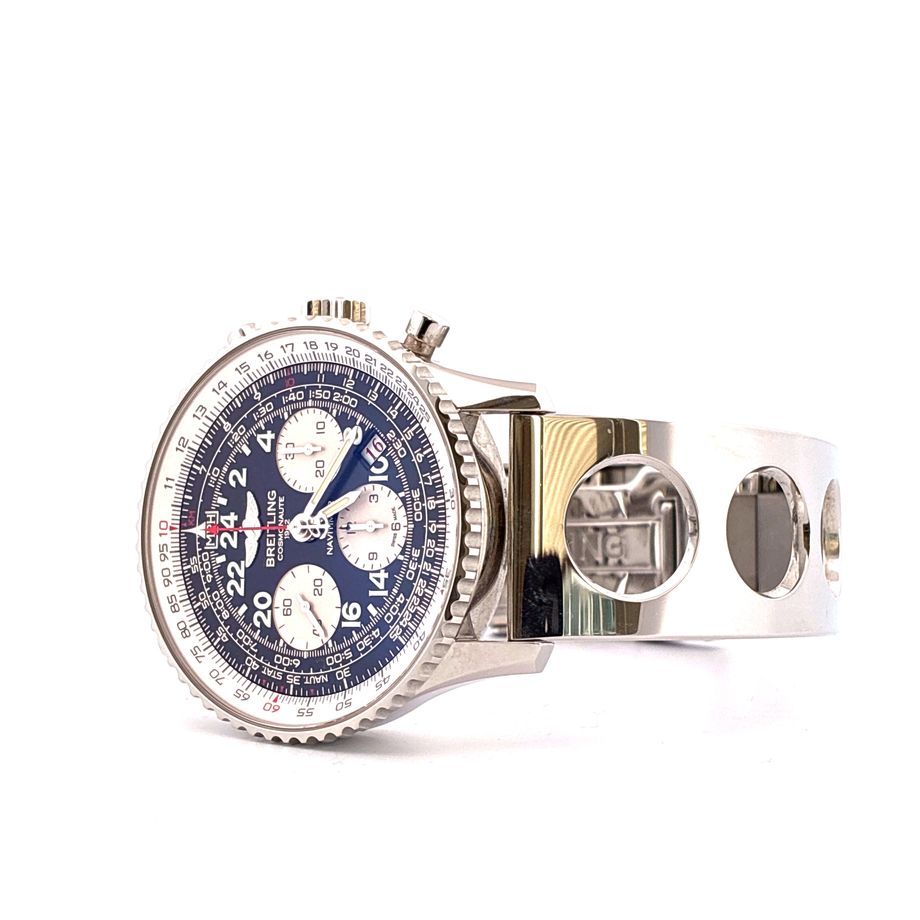Navitimer Cosmonaute Steel Cuff Bracelet LIMITED EDITION 1.962 / incl Rubber Strap and Folding Clasp / very good Condt. / Premium Full Set / 2014