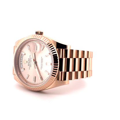 Day-Date 40 / Full-Set / ROLEX Service 2025 / Roségold / 2021
