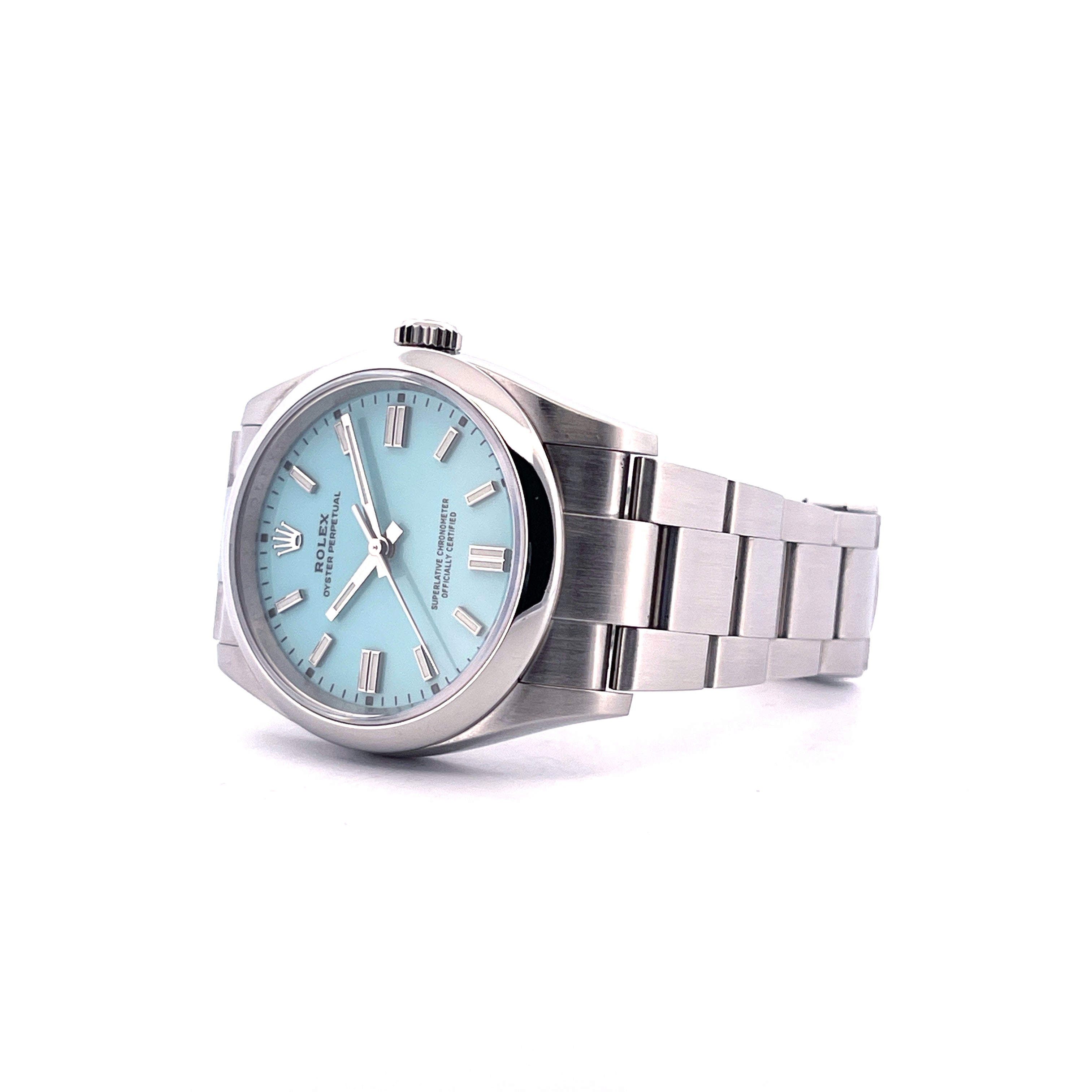 Rolex - Oyster Perpetual 36 126000 Tiffany Style / Box included / very good Condition - [product_sku]