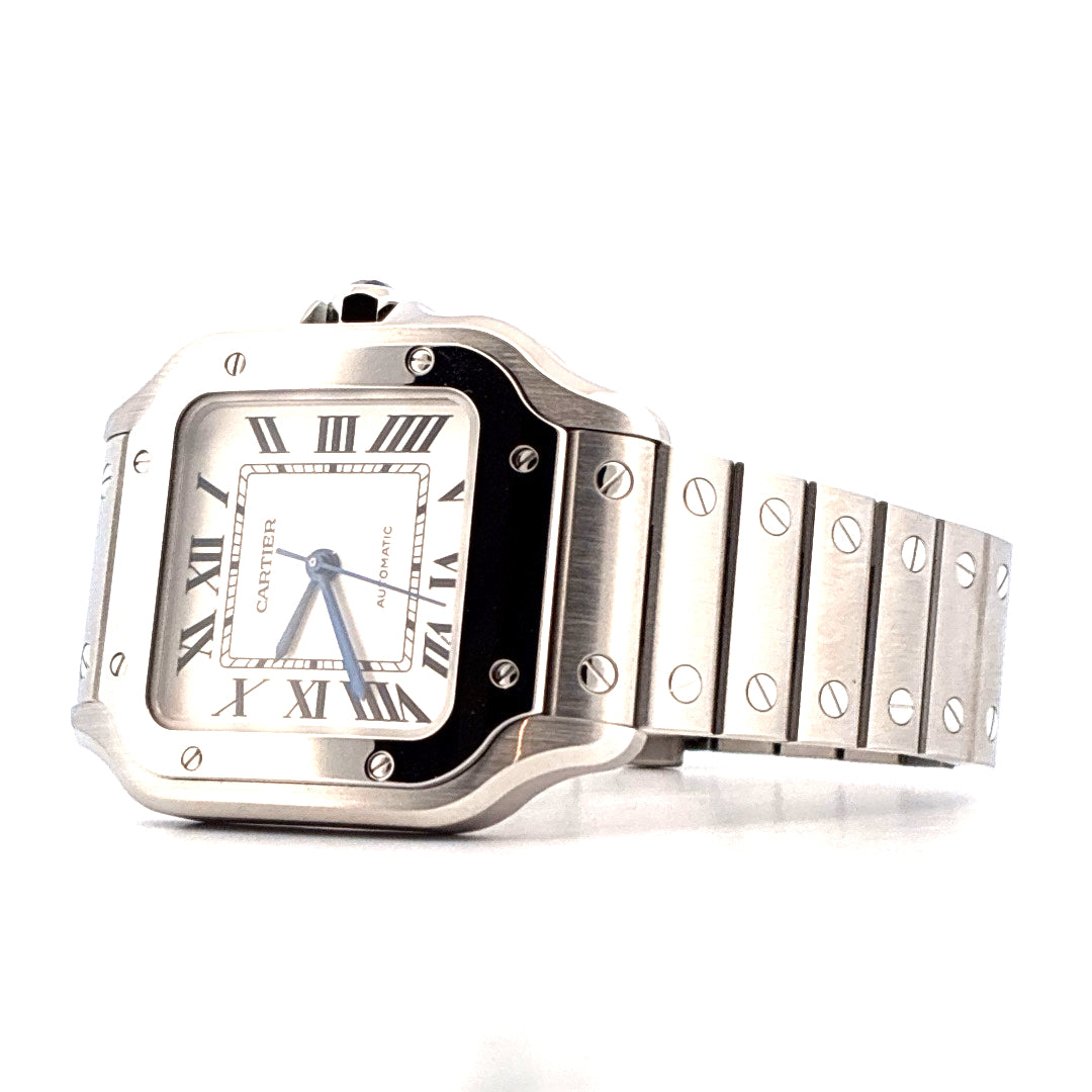 Santos de Cartier / Edelstahl 35mm / Ungetragen / 2. Armband / (2022)