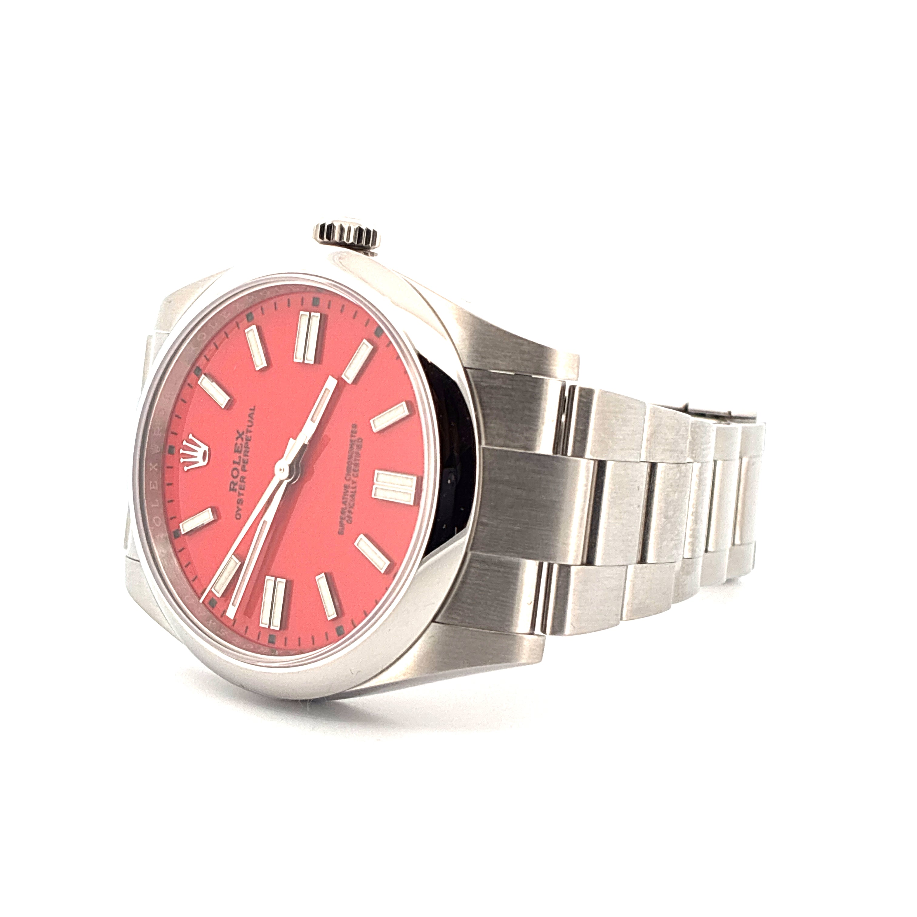 Oyster Perpetual 41 / Red Dial / very good condt. / Full-Set / 2021