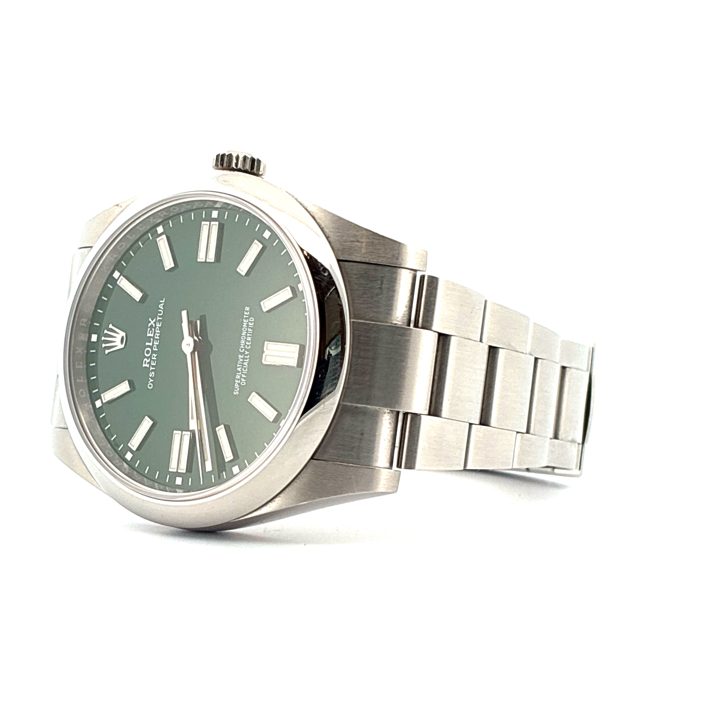 Rolex - Oyster Perpetual 41 / Green Dial / Box & Papers / 2021 - [product_sku]