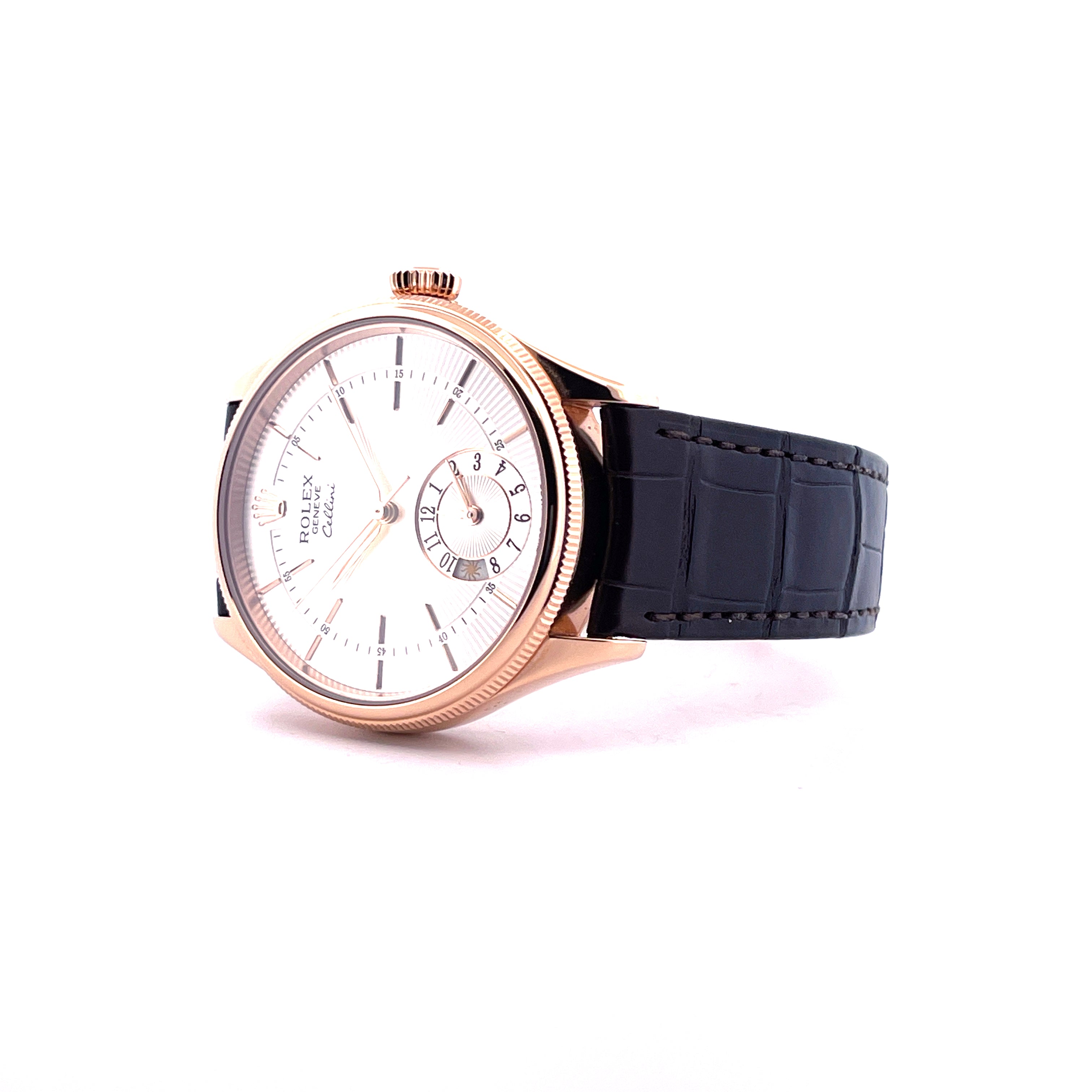 Rolex - Cellini Dual Time Roségold 50525 / Full Set / LC100 / Silver Dial / 2018 - [product_sku]