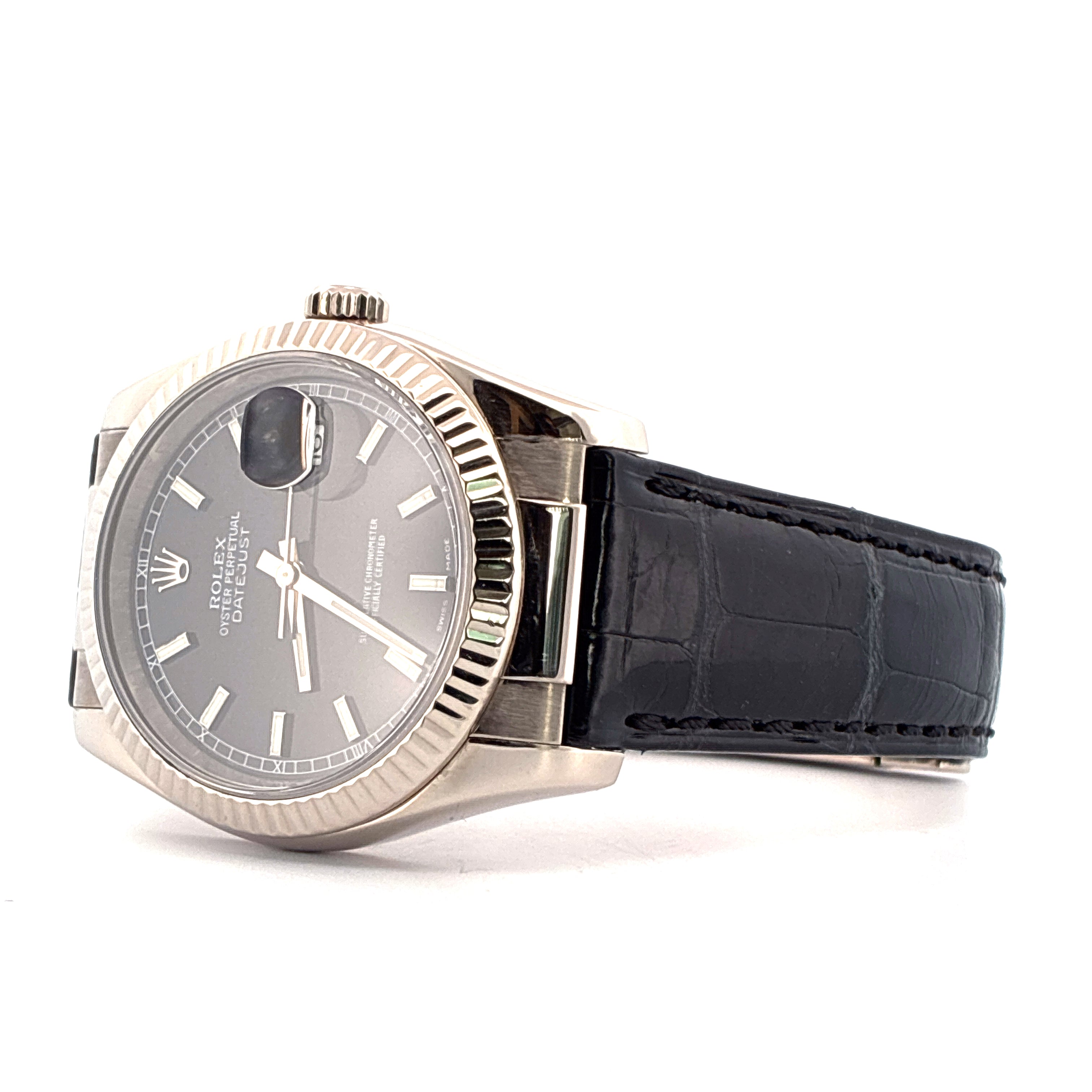 Rolex - Datejust 36 / very rare / Whitegold / Box & Papers / 2005 - [product_sku]