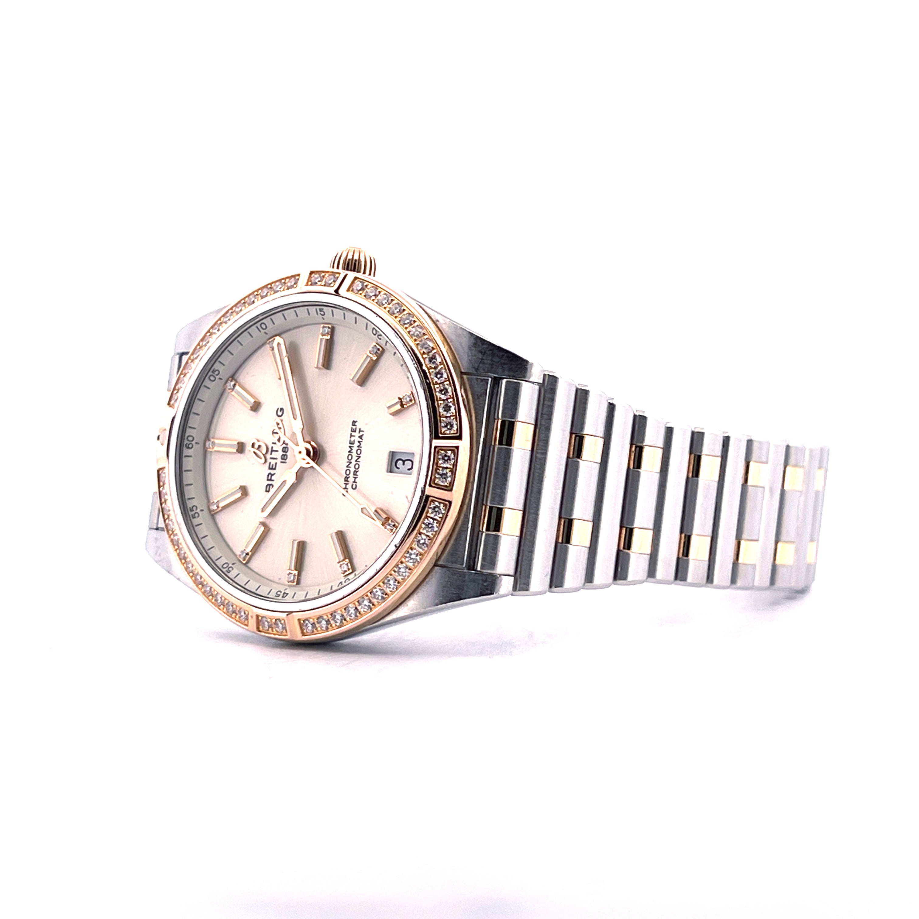Breitling - Chronomat Lady Automatic 36 Diamonds Bicolor / good Condition / 2021 - [product_sku]