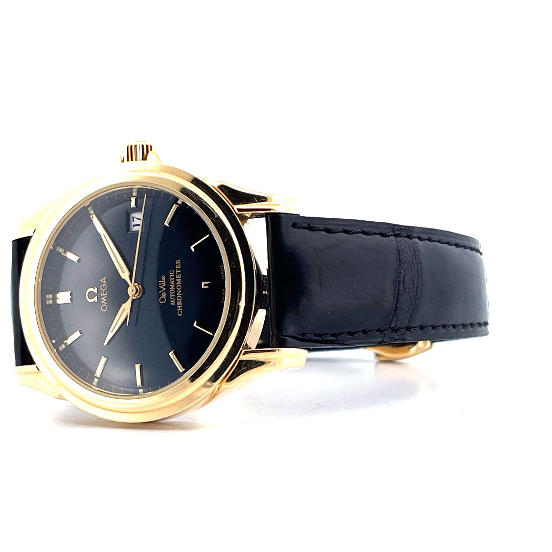 De Ville Co-Axial / 18K Gelbgold / Faltschließe / Full Set / sehr guter Zustand - Juwelier Spliedt