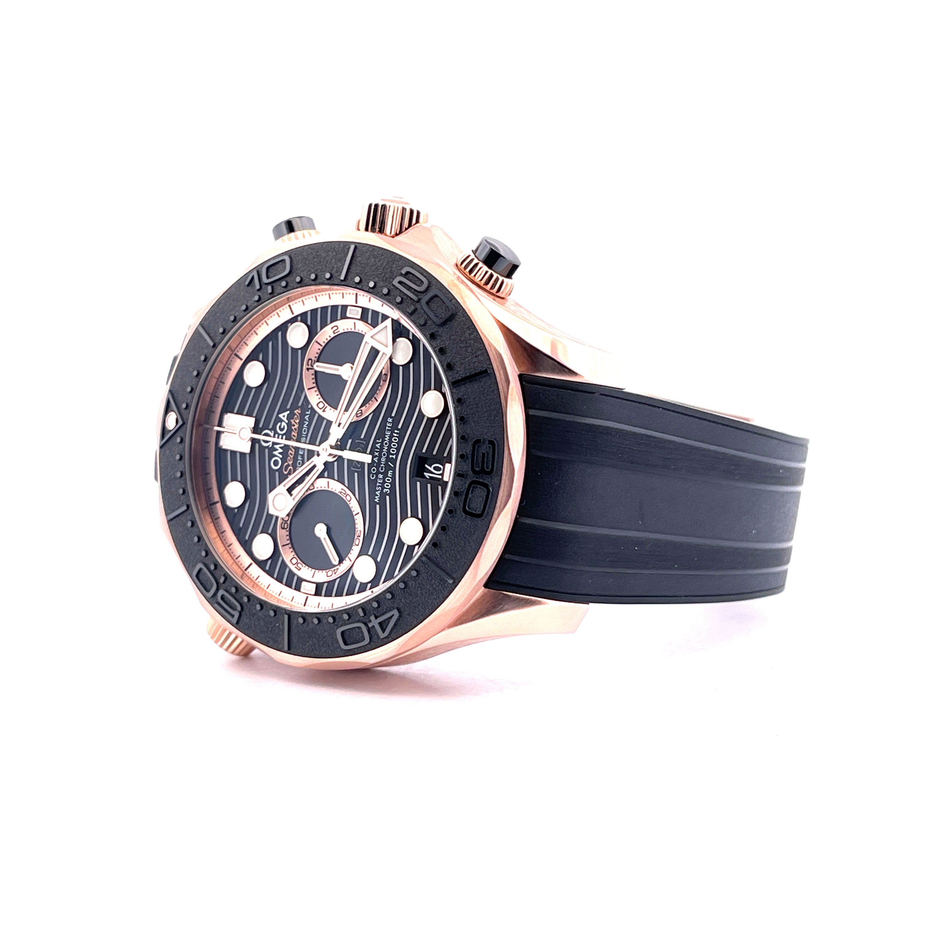 Omega - Seamaster Diver Master Chronometer Chronograph Sedna Gold / Omega Check 2026 / Full Set / premium Condition / 2022 - [product_sku]