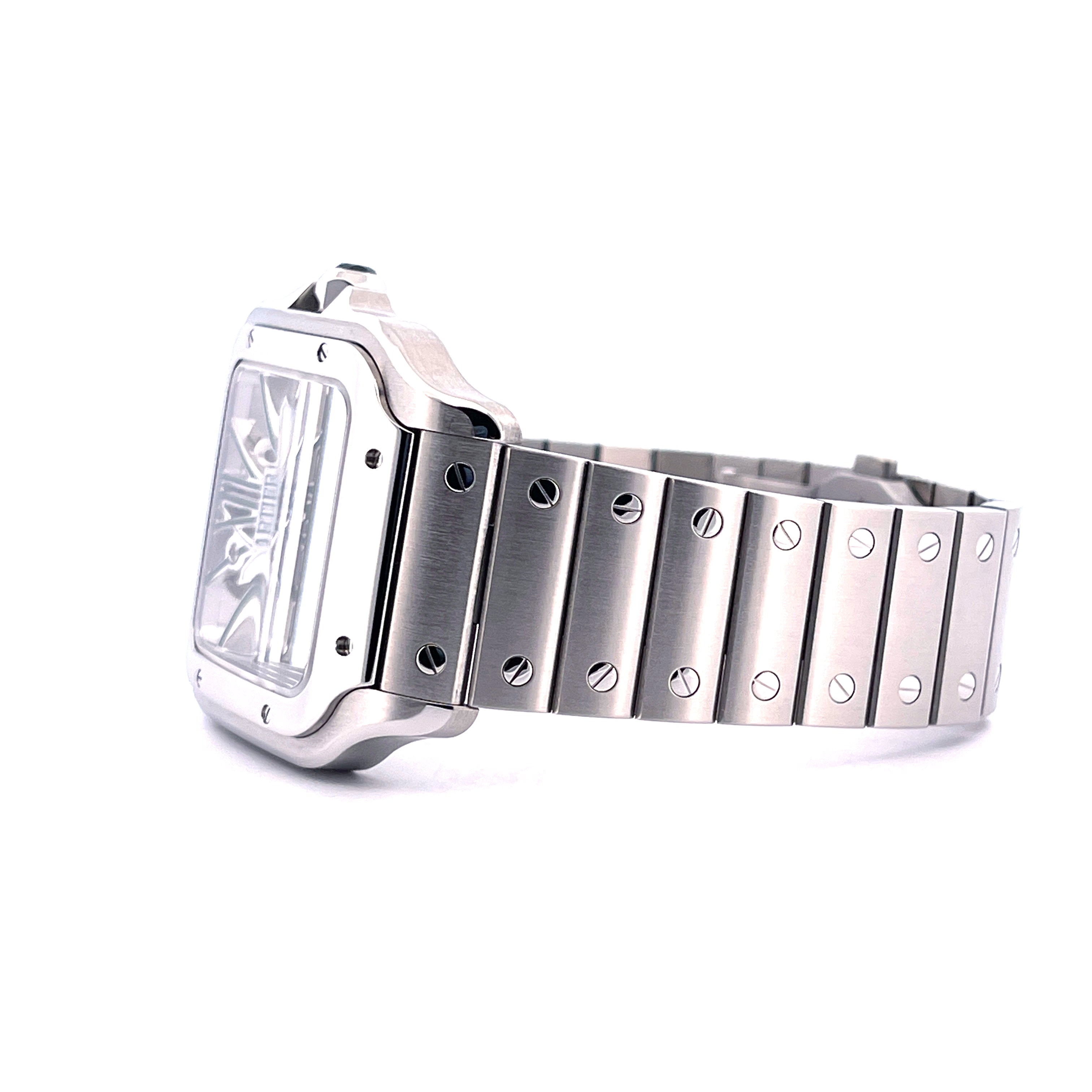 Cartier - Santos Skeleton Green 2022 / Full Set / incl. Leather Strap / very good / 2022 - [product_sku]