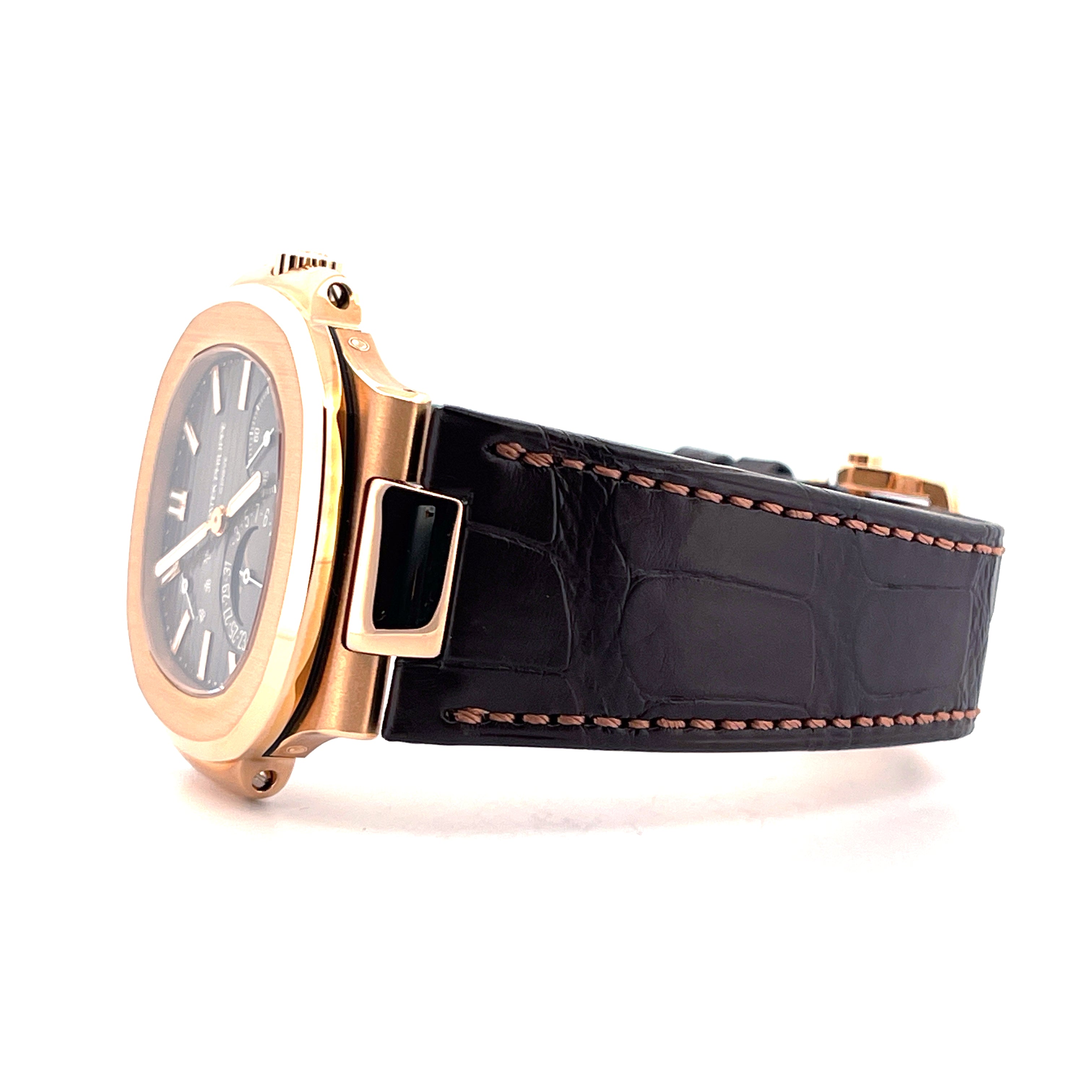 Nautilus 5712R-001 Roségold / Straps unworn / Germany / Folding / +Invoice / Premium Set + second Strap / nearly MINT Condt / Dec. 2018