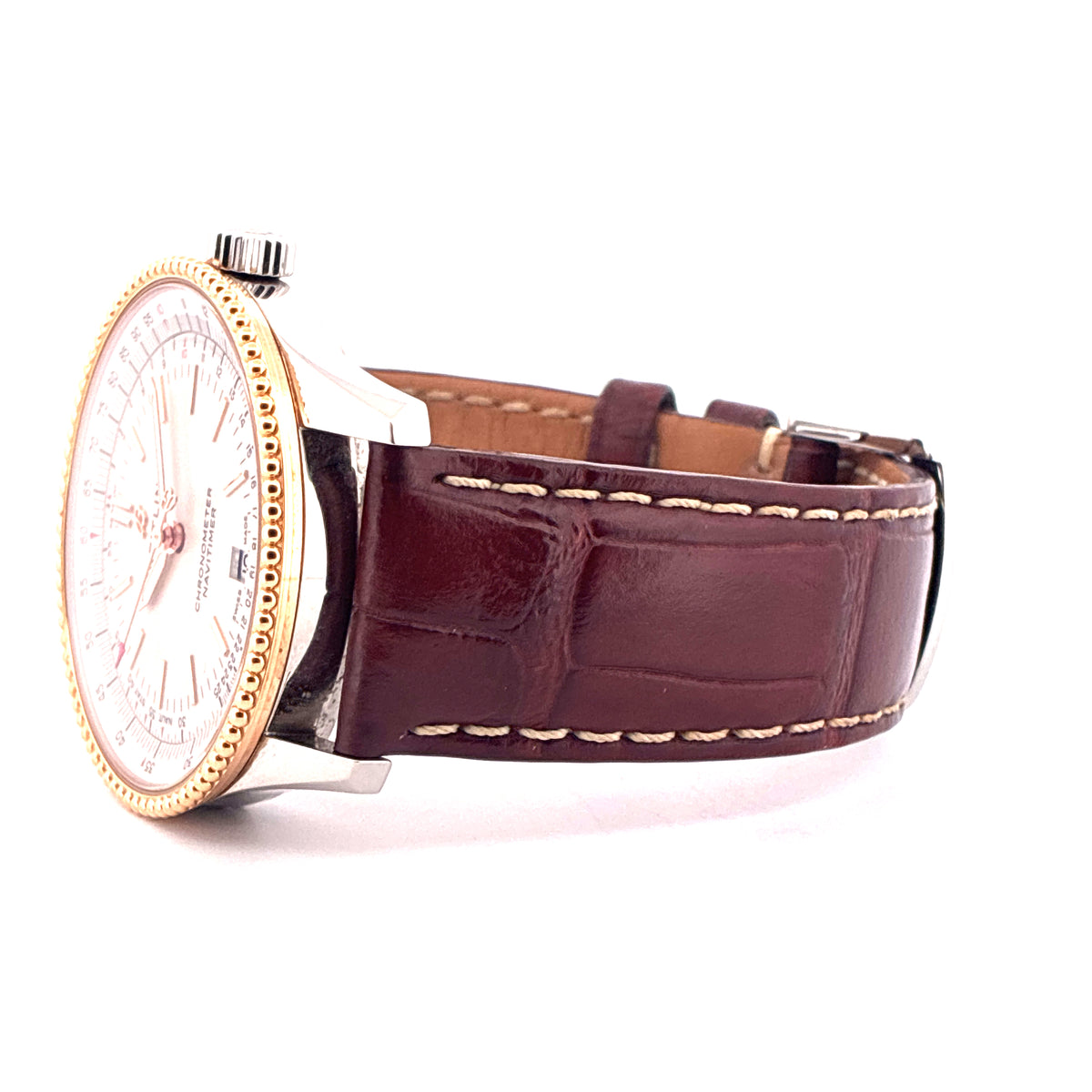 Navitimer / Bicolor / leather strap / orig. Invoice / Box / 2022 - Juwelier Spliedt