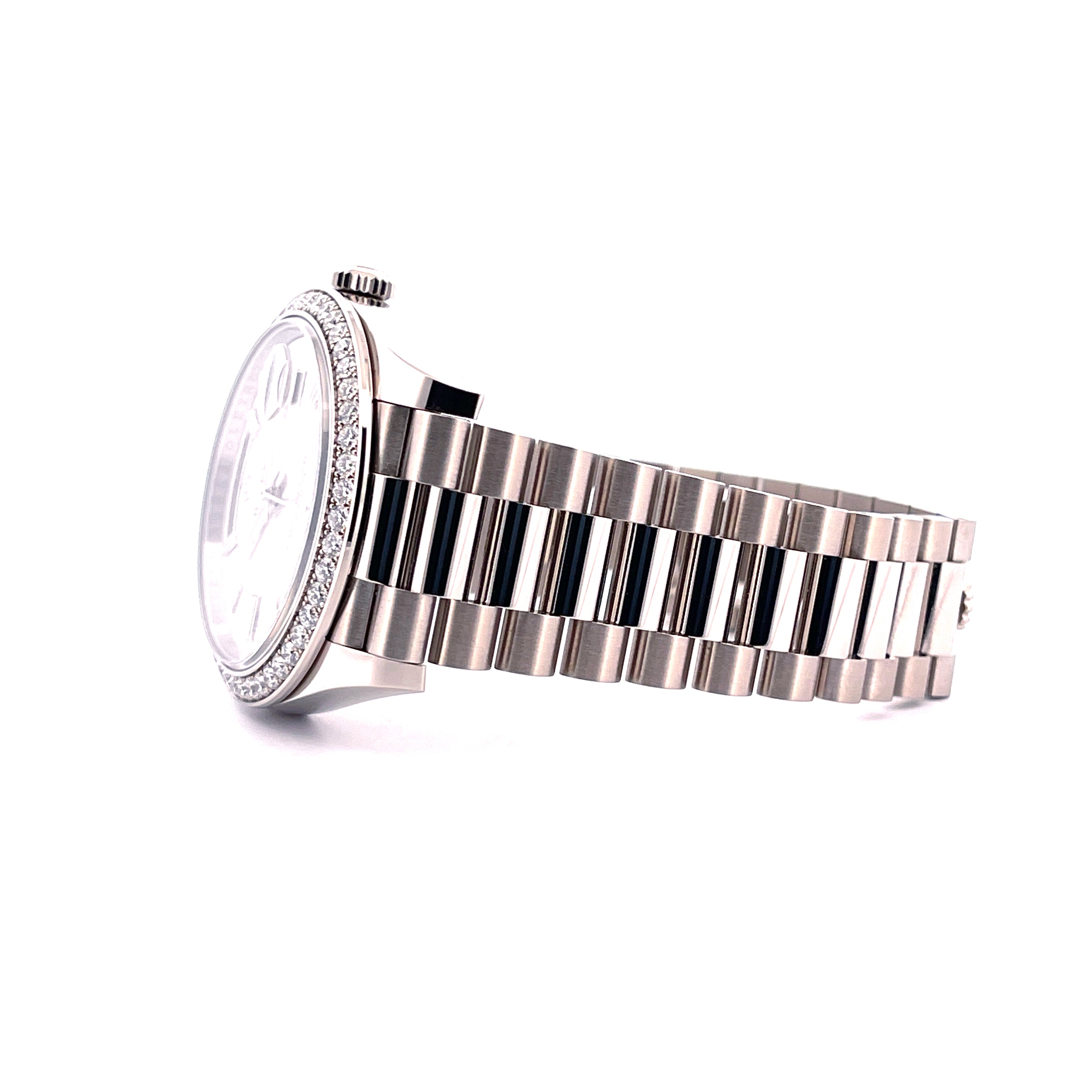 Rolex - Day-Date 40 Whitegold Meteorite Baguette Dial Diamonds / Box & Paper / Unworn / 2025 - [product_sku]