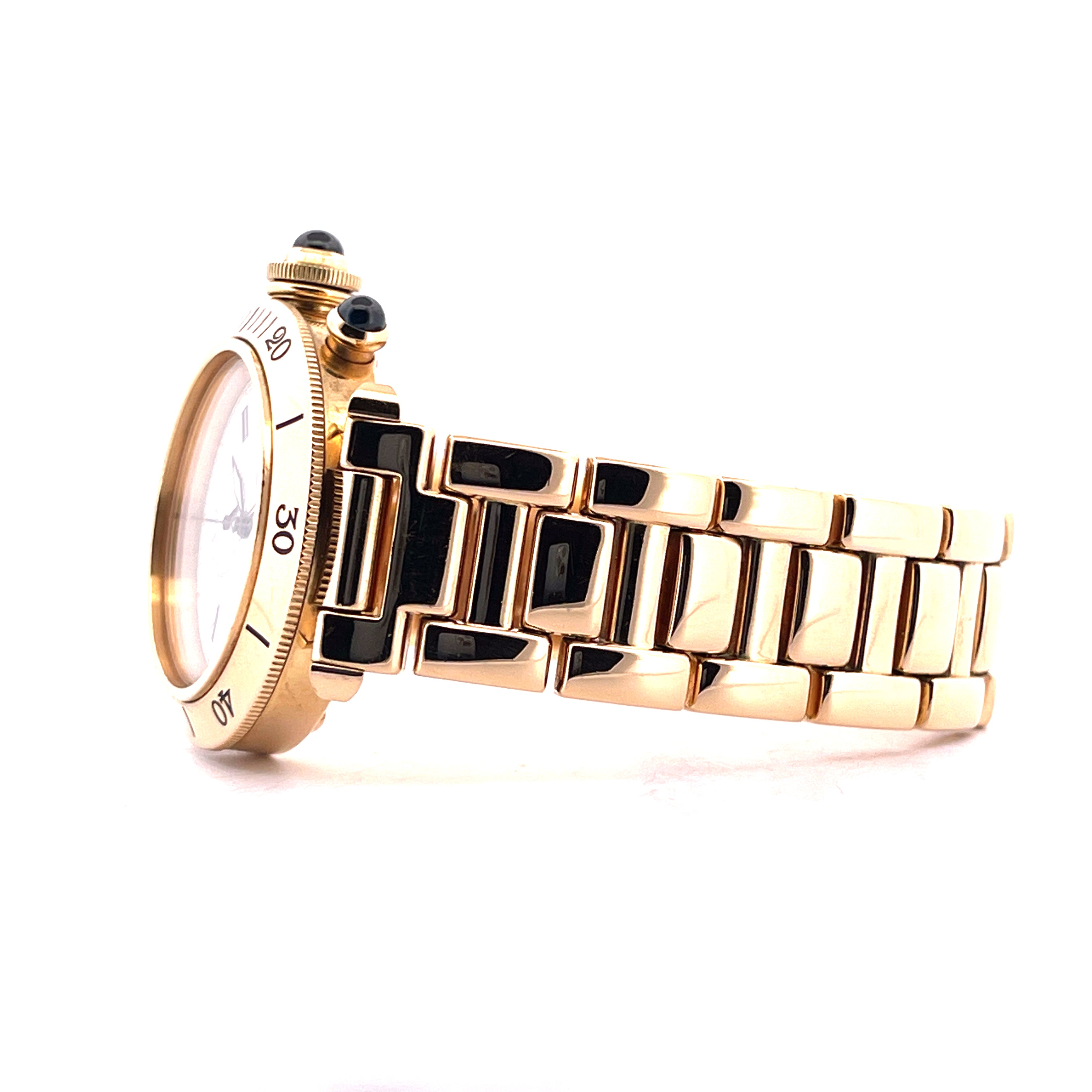 Pasha 35mm Chronograph 18k Full-Gold