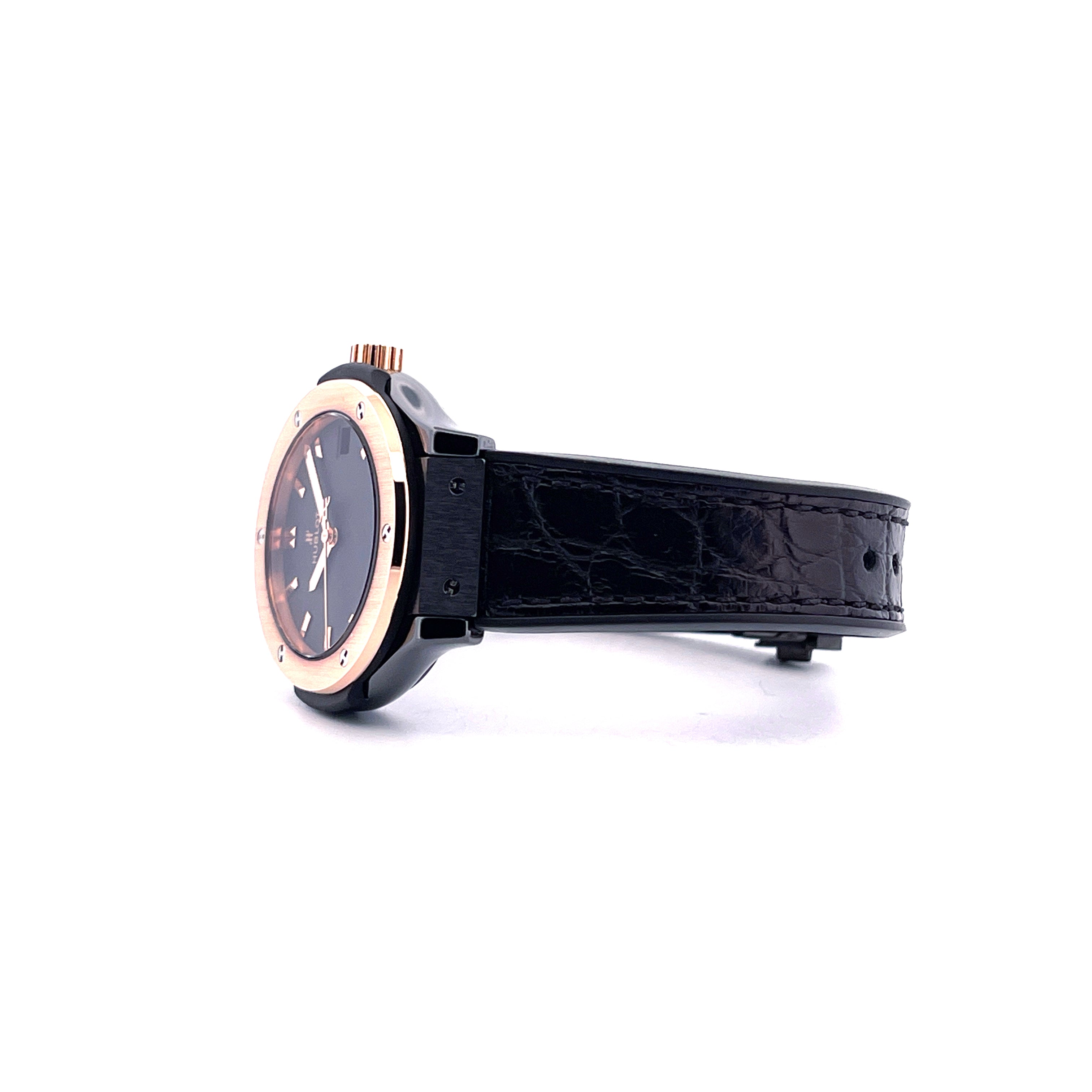 Hublot - Classic Fusion Quartz 33mm Ceramic & Gold / Full Set + Invoice + 2nd Rubber + Travel Case / Germany Hublot Boutique 2022 - [product_sku]