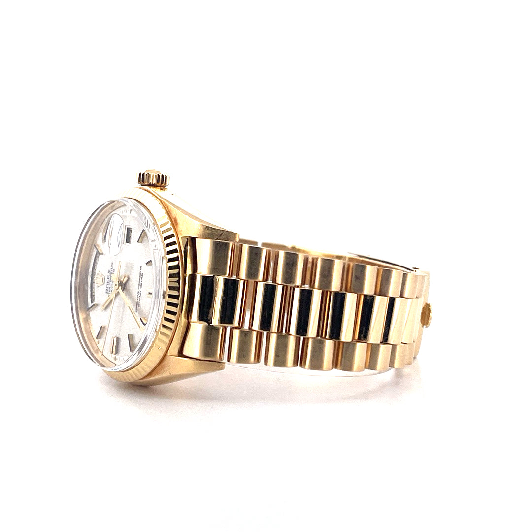 Day-Date 36 Gelbgold / Sigma Linen Dial / no strech / Service 2024 (ca. 1970)