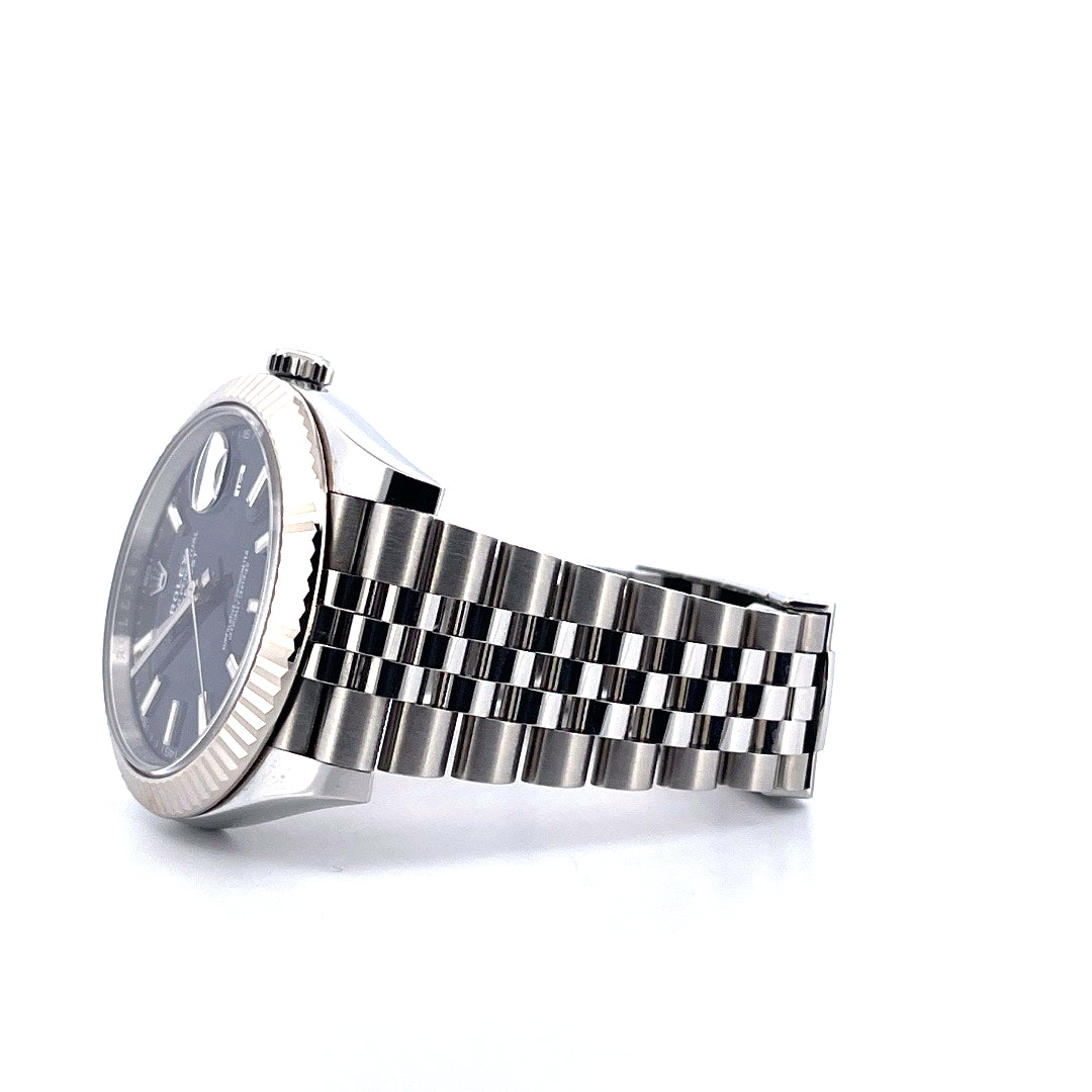 Datejust 41 / Blaues Zifferblatt / Jubilee Band / Weißgold Lünette (2022) - Juwelier Spliedt