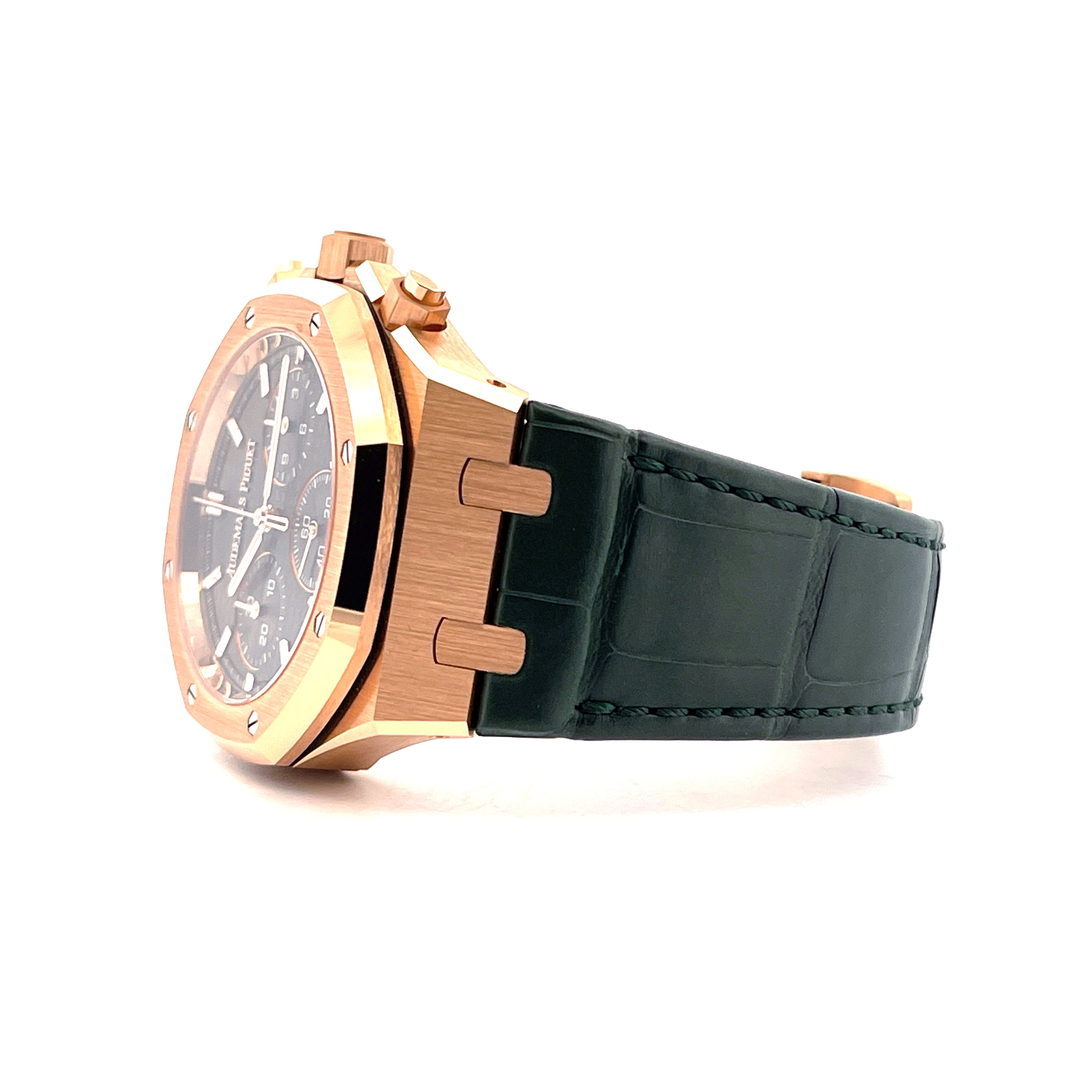 Audemars Piguet - Royal Oak Green Chronograph 26240OR Roségold / Box and Paper / premium Condition / 2025 - [product_sku]