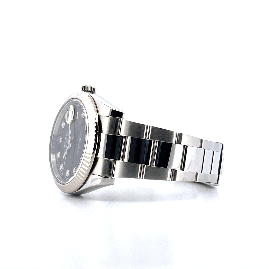 Rolex - Datejust 41 Black Dial / Diamond Indices (2020) - [product_sku]