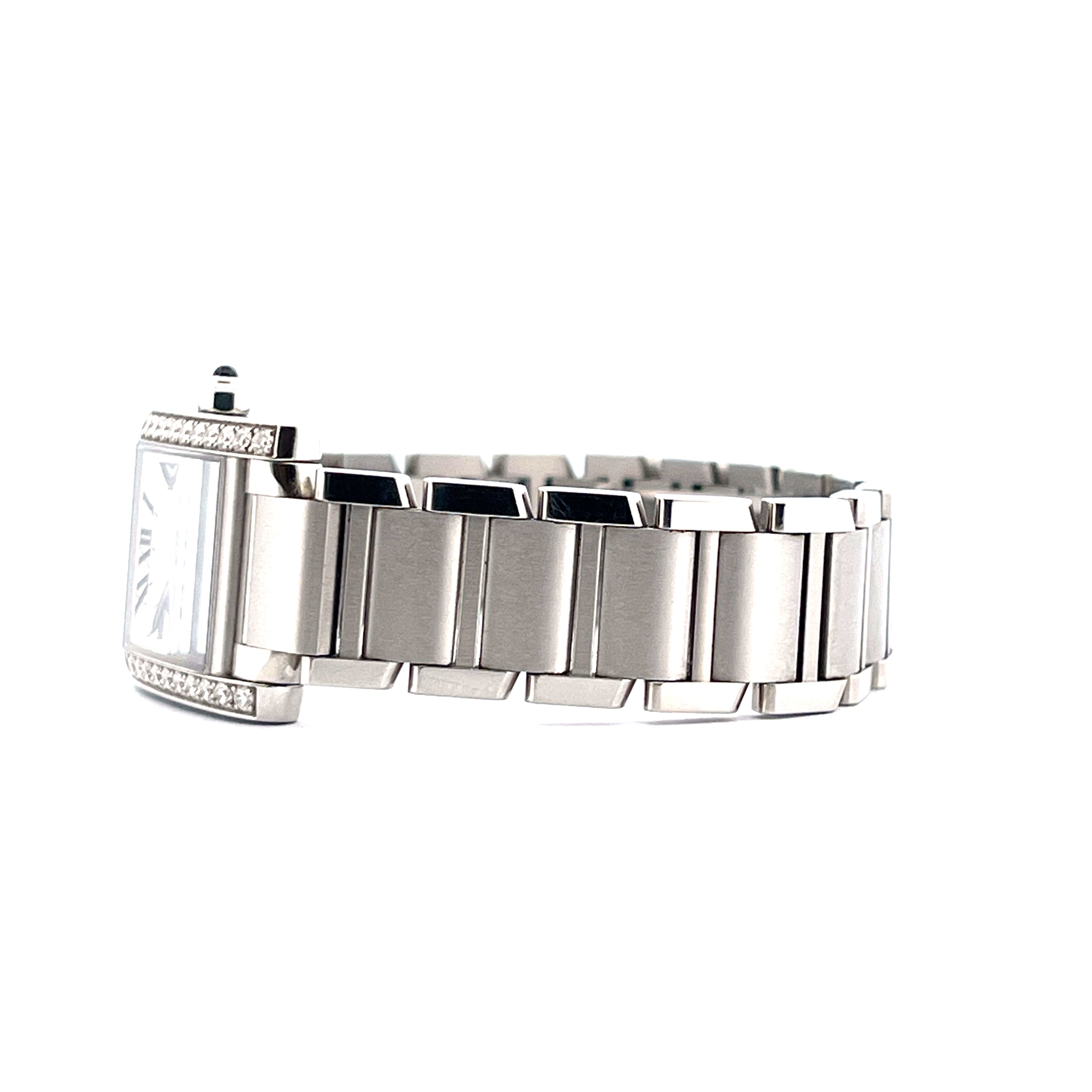 Cartier Tank Française / Edelsteinbesetzt / Full-Set / 2021