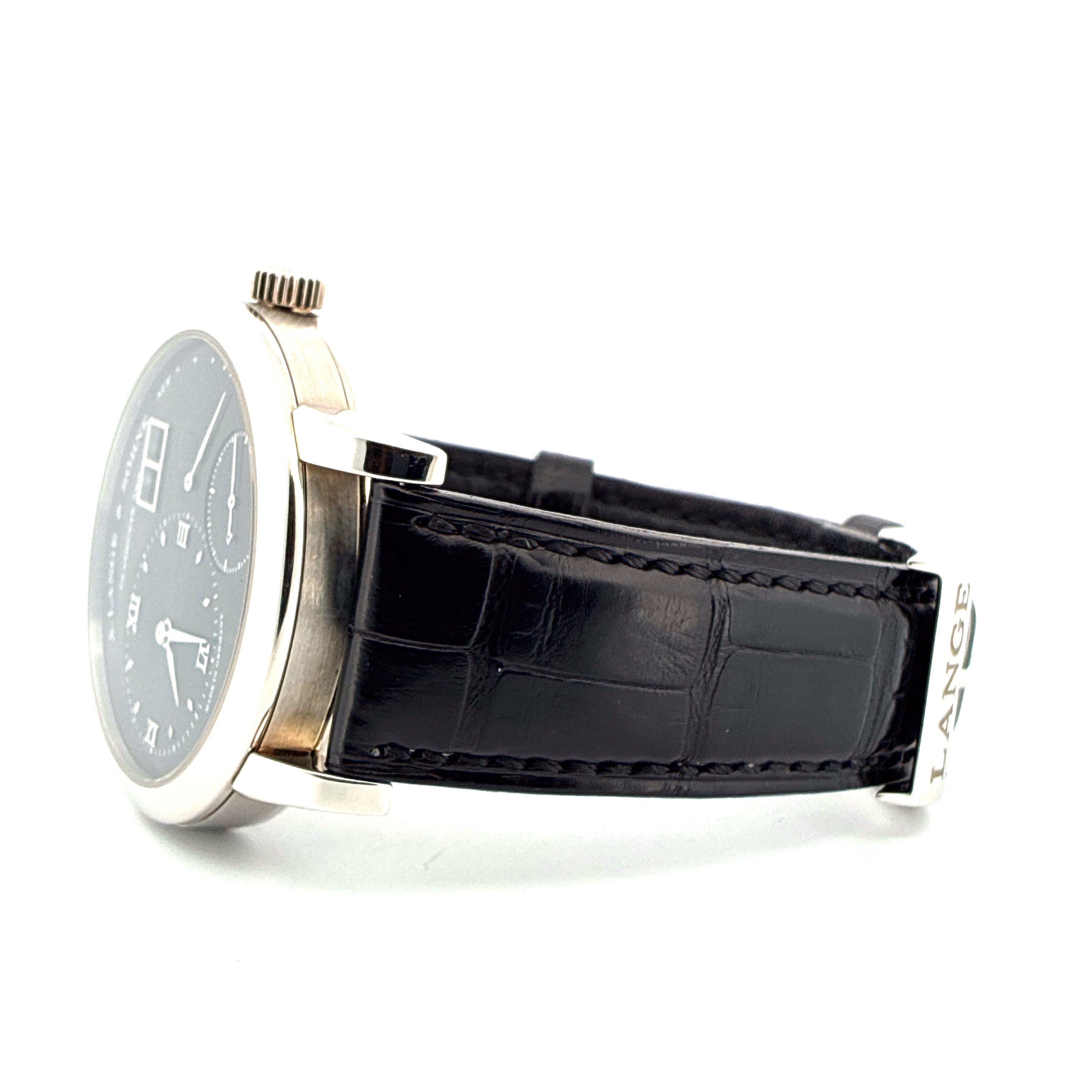 Lange 1 / Very good Condt. / Black dial / Platinum / Box