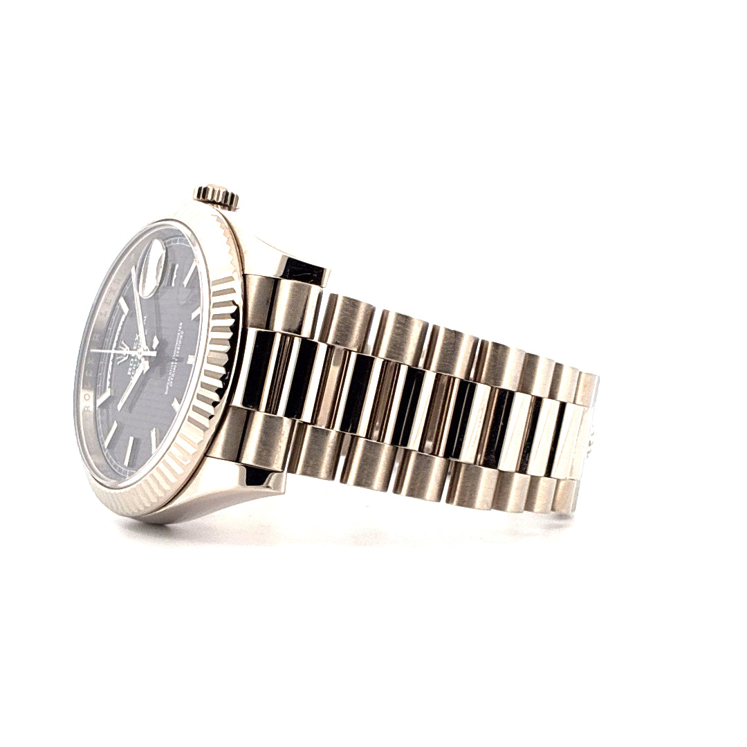 Day-Date 40 / White Gold / Linen Dial / 2021