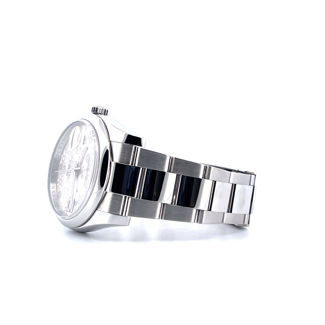 Datejust 36 Floral Motif / Flower Dial / Edelstahl (ca. 2012)