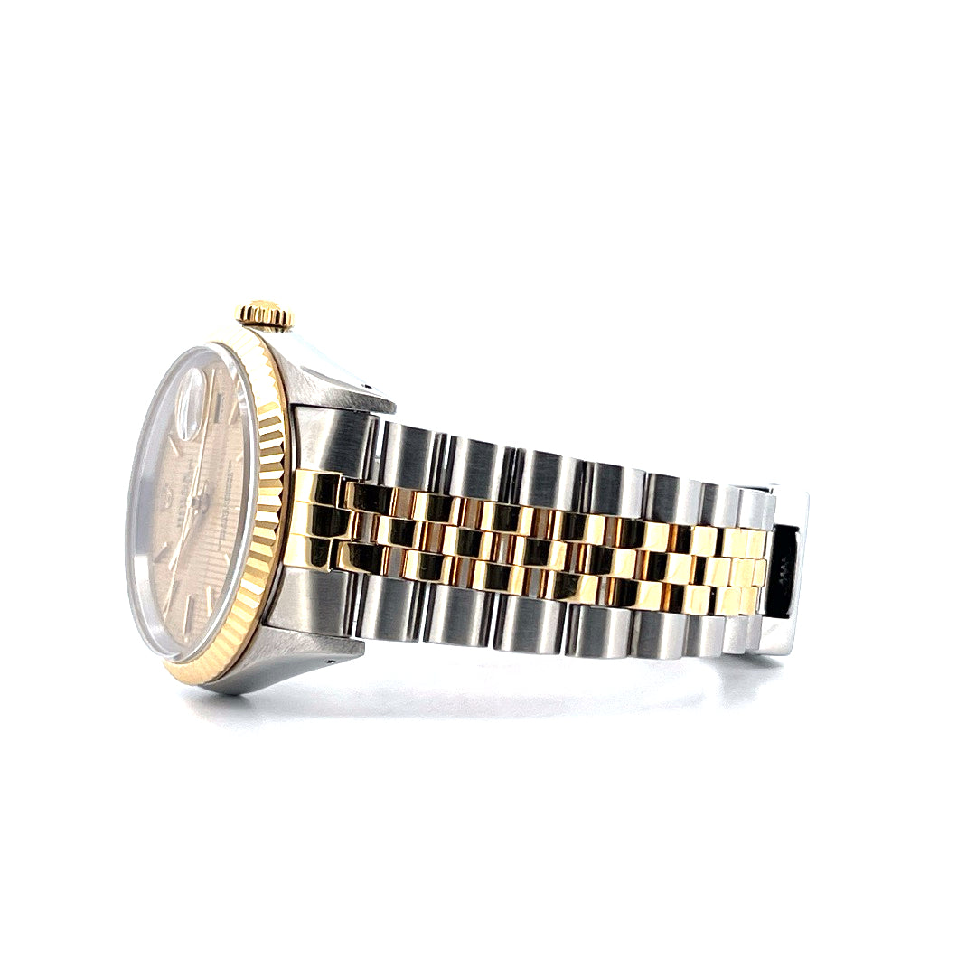 Rolex - Datejust 36 Gold Dial Jubilee / Full Set (1995) - [product_sku]