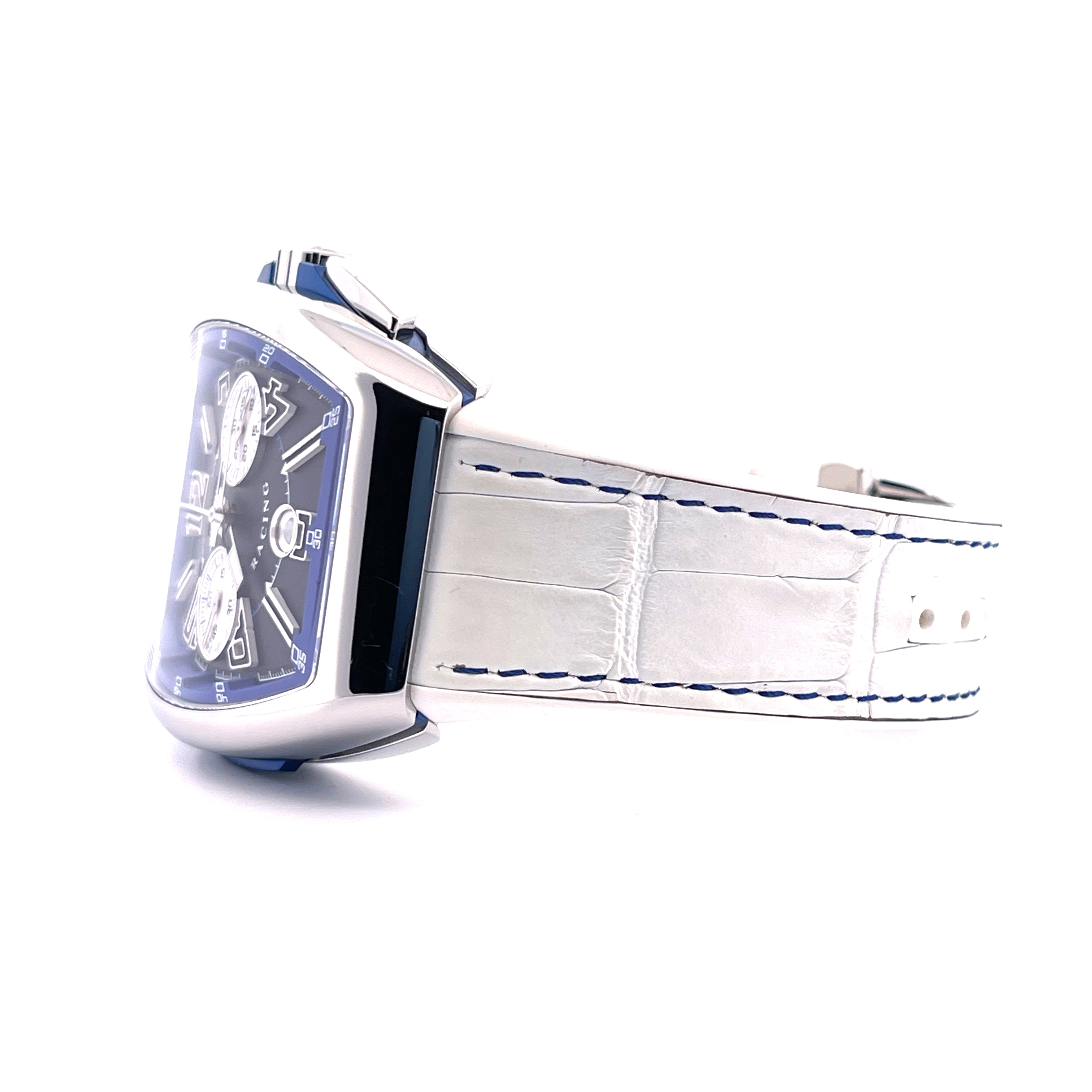 Vanguard Racing Chronograph Blue & Black / V45 / 2 STRAPS / Steel / Full Set / perfect Condition / Germany 2025