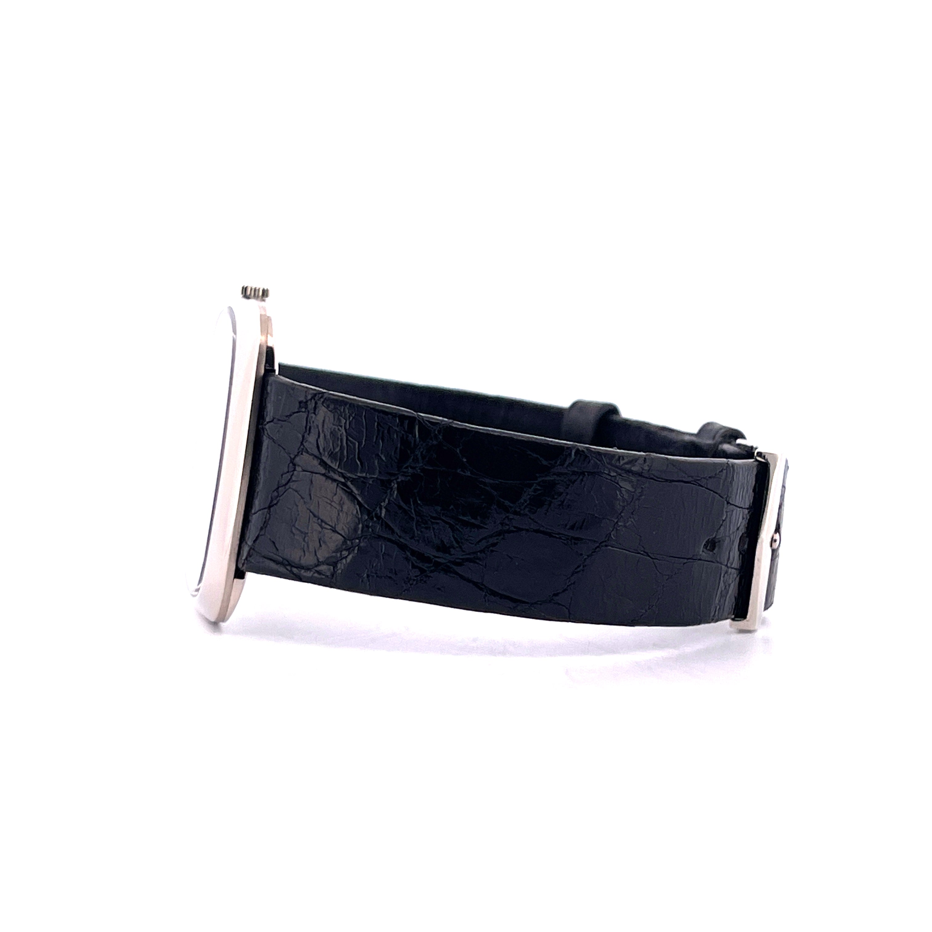 Jumbo TV / Black Dial / White Gold