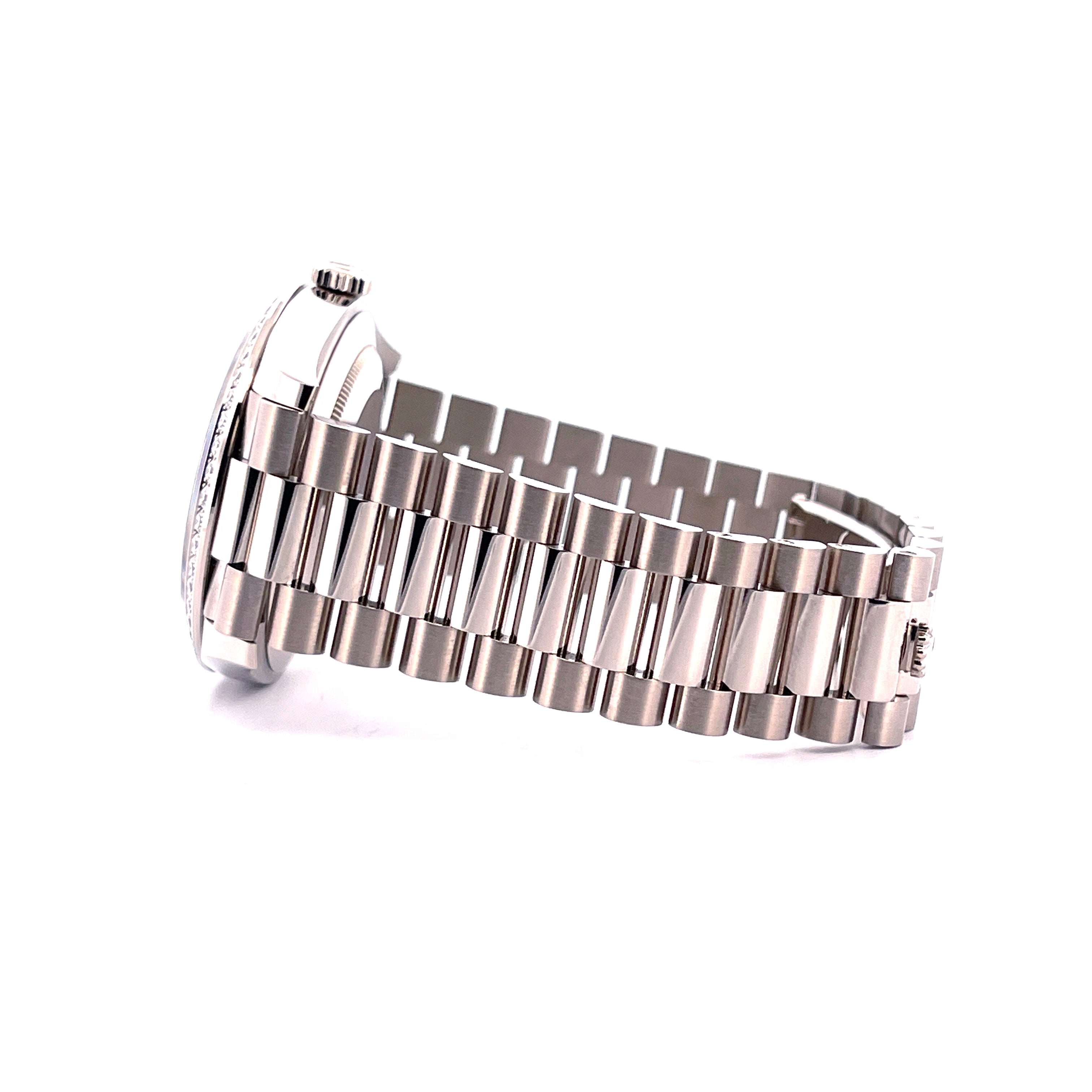 Rolex - Day-Date 40 Whitegold Meteorite Baguette Dial Diamonds / Box & Paper / Unworn / 2025 - [product_sku]