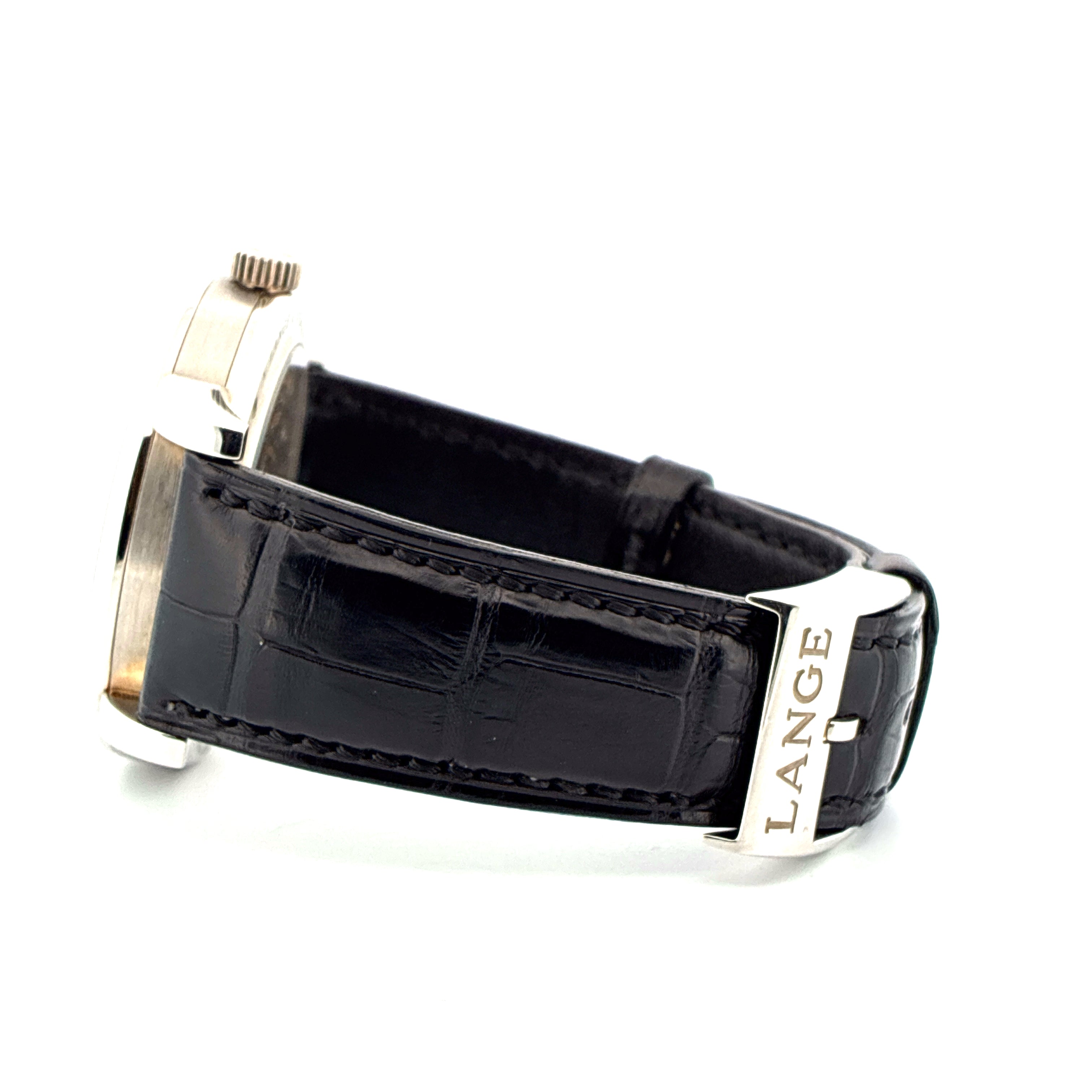 Lange 1 / Very good Condt. / Black dial / Platinum / Box