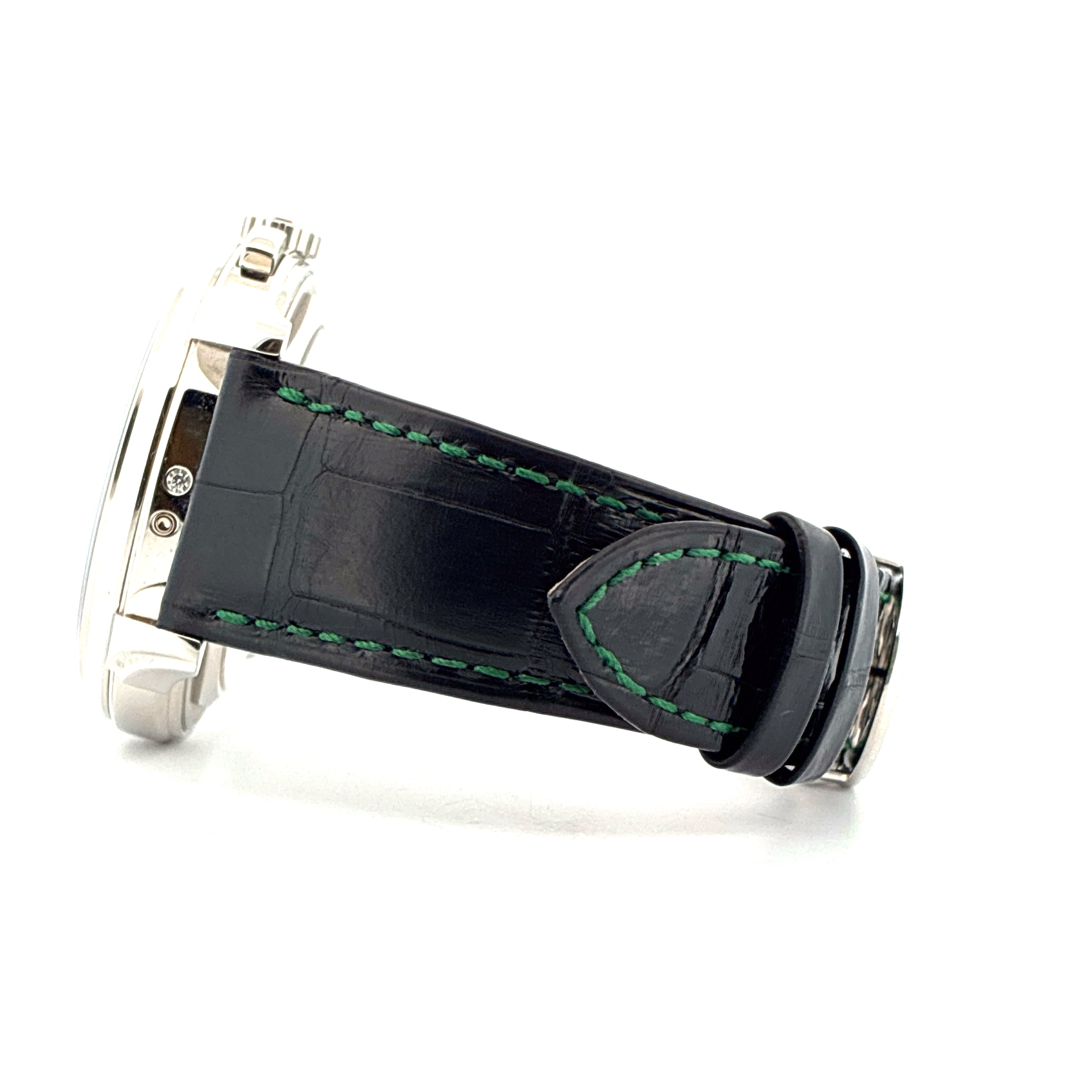 Perpetual Calendar / Platinum / Green Dial / Folding-Clasp / very good condt. / Pusher / Full-Set 2022