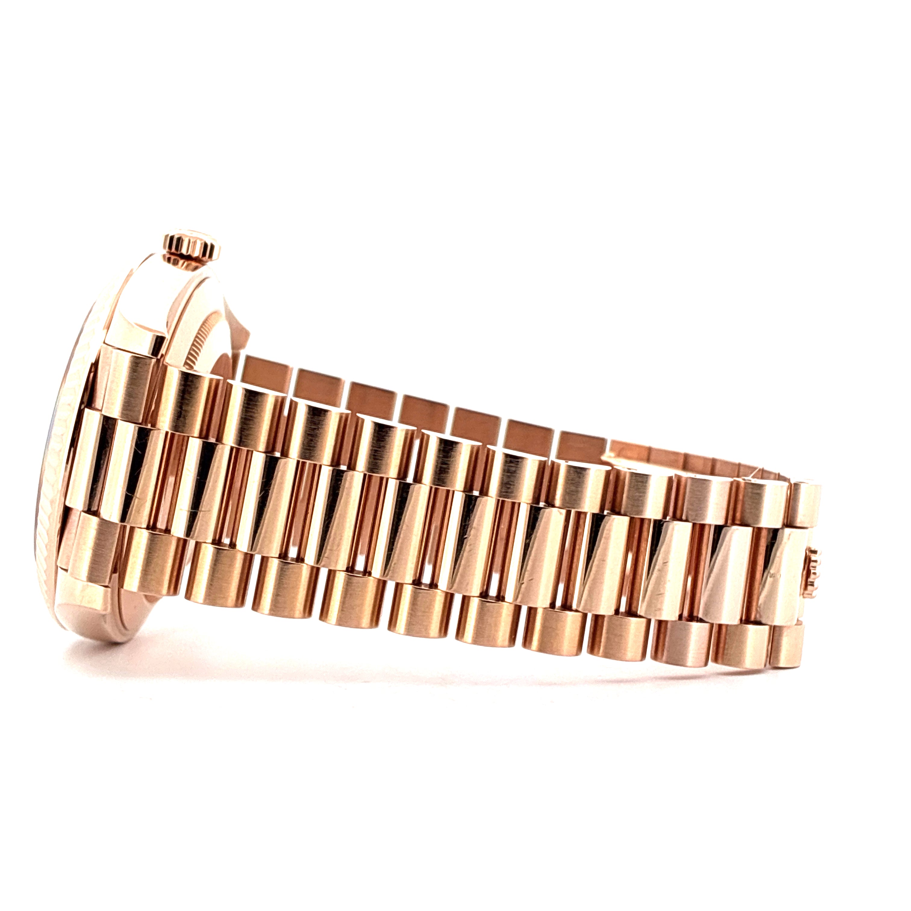 Rolex - Day-Date 40 / Roségold / Chocolate Dial / Baguette / Full-Set / 2022 - [product_sku]