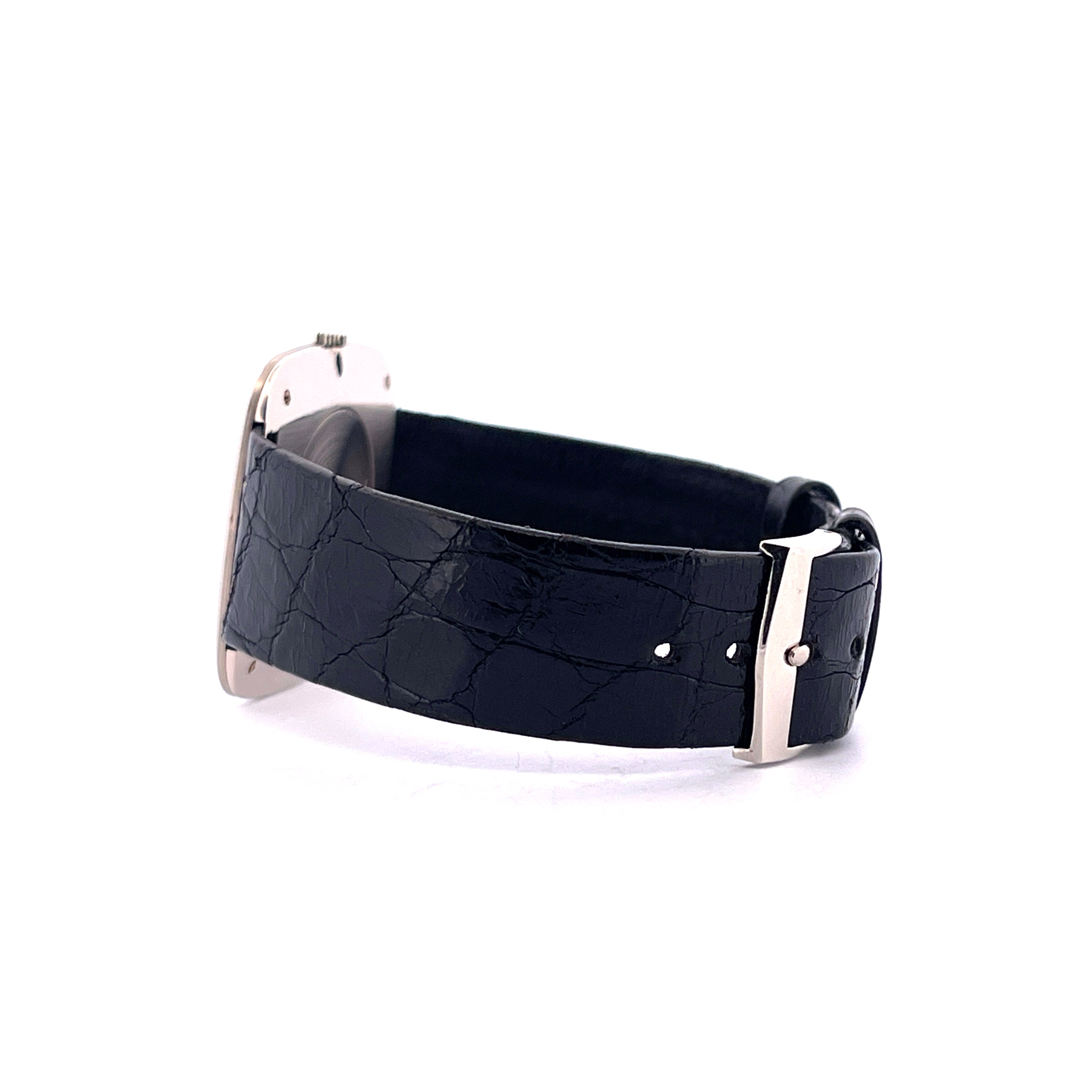 Jumbo TV / Black Dial / White Gold