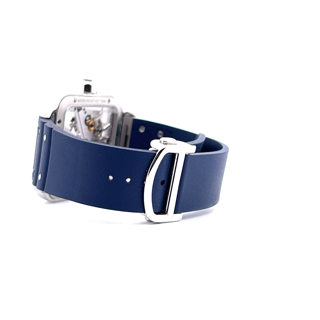 Cartier - Cartier Santos Skeleton Blue - Juwelier Spliedt