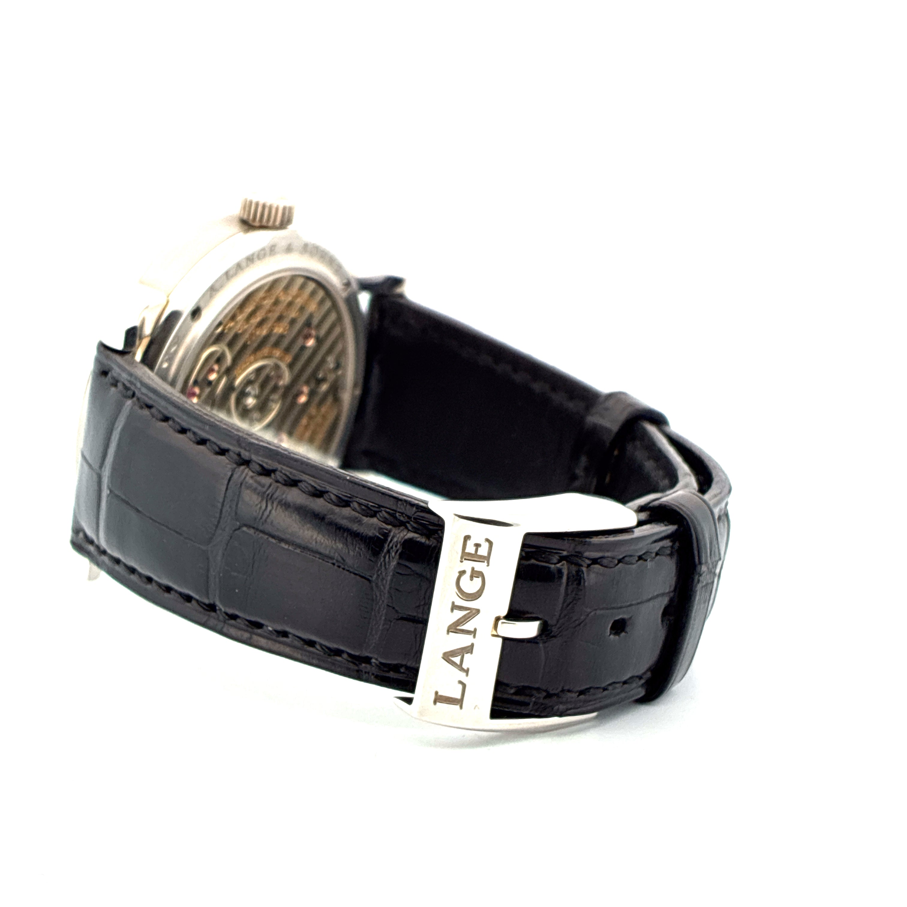 Lange 1 / Very good Condt. / Black dial / Platinum / Box