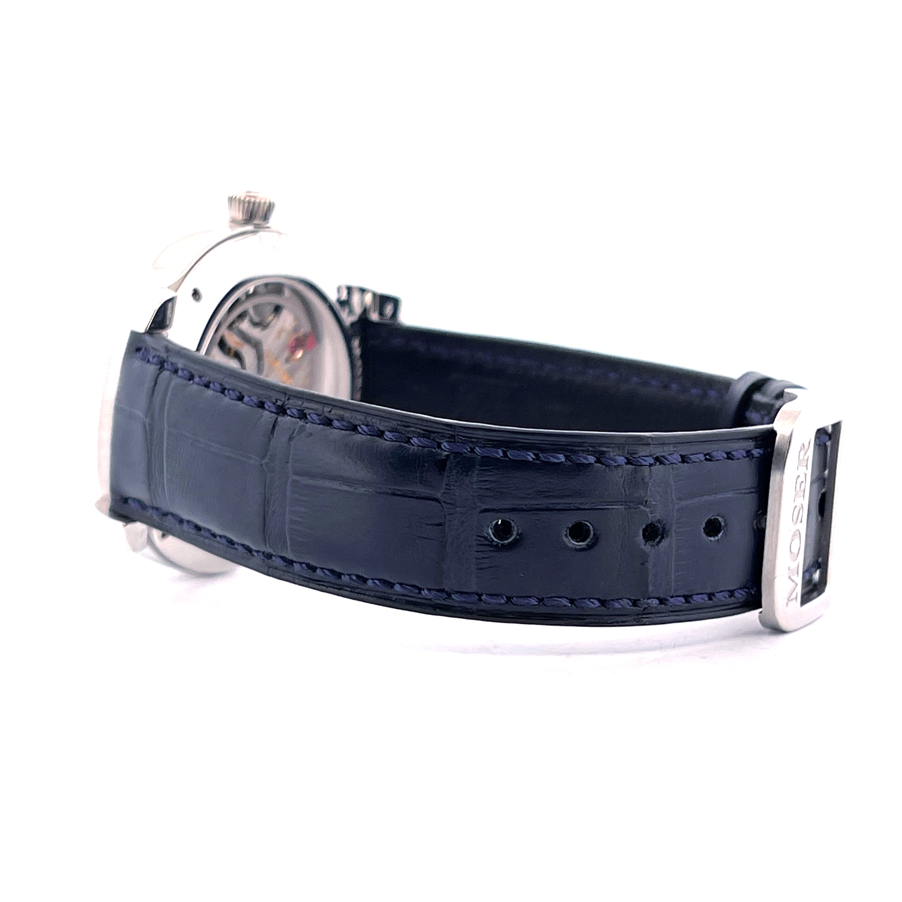 Moser - Endeavour Moon Platinum Blue / 2. Armband / Full Set / premium Condition / 2017 - [product_sku]