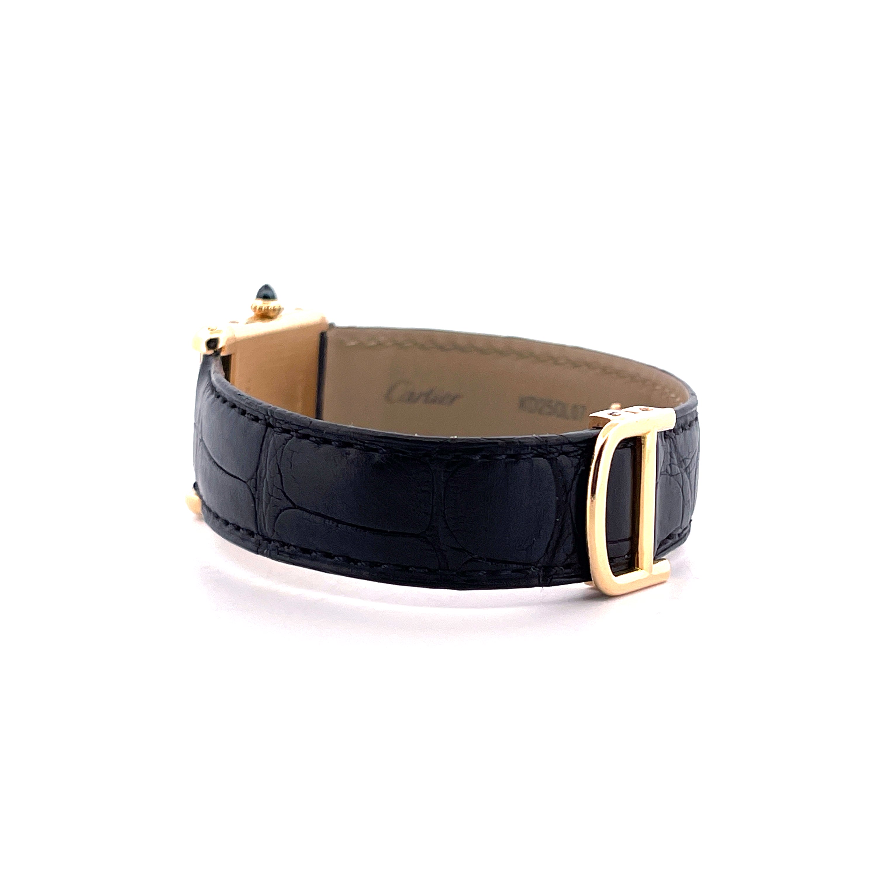 Cartier - Tank Louis "Paris Dial" 18kt Yellowgold / Handwinding / Folding Clasp / very good Condition - [product_sku]