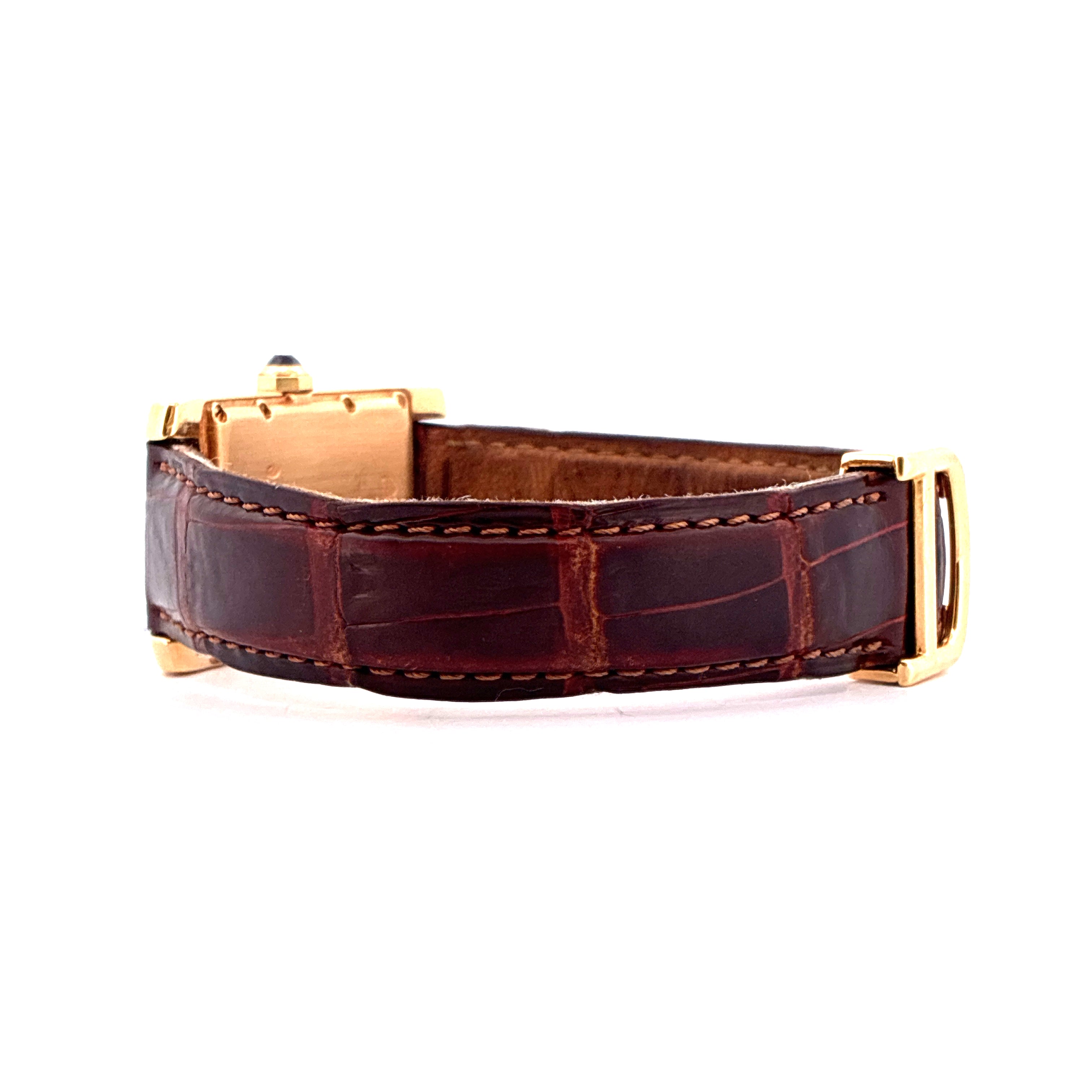 Cartier - Tank Américaine / Yellow Gold / Box / Folding-Clasp - [product_sku]