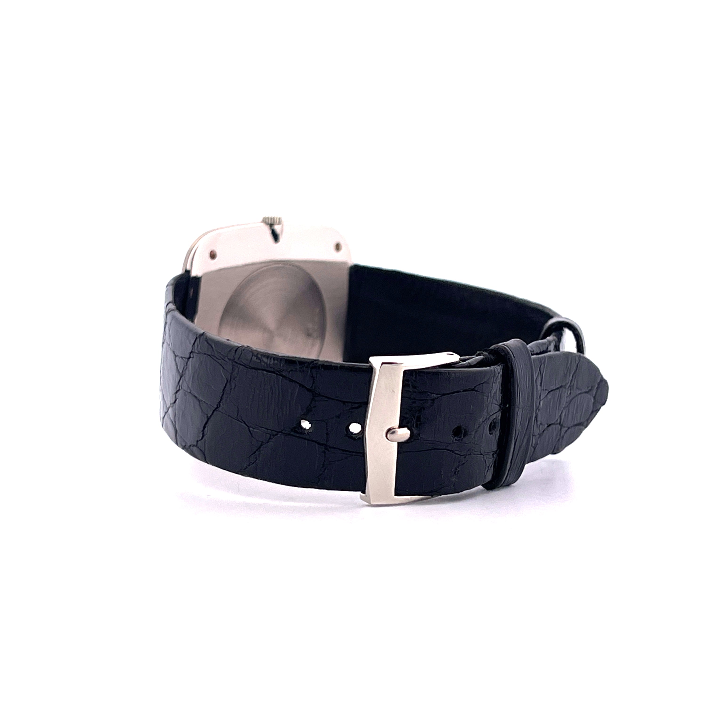 Jumbo TV / Black Dial / White Gold