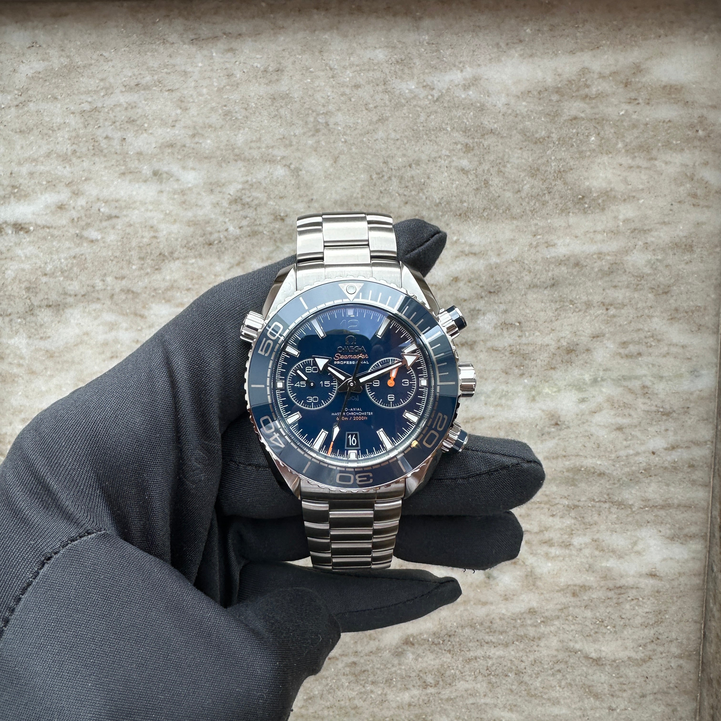Omega - Seamaster Planet Ocean Chronograph 45,5 Blue / UNWORN / Sticker / Full Set / 2026 - [product_sku]